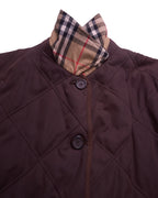 Burberry Brown Quilted Jacket - XL