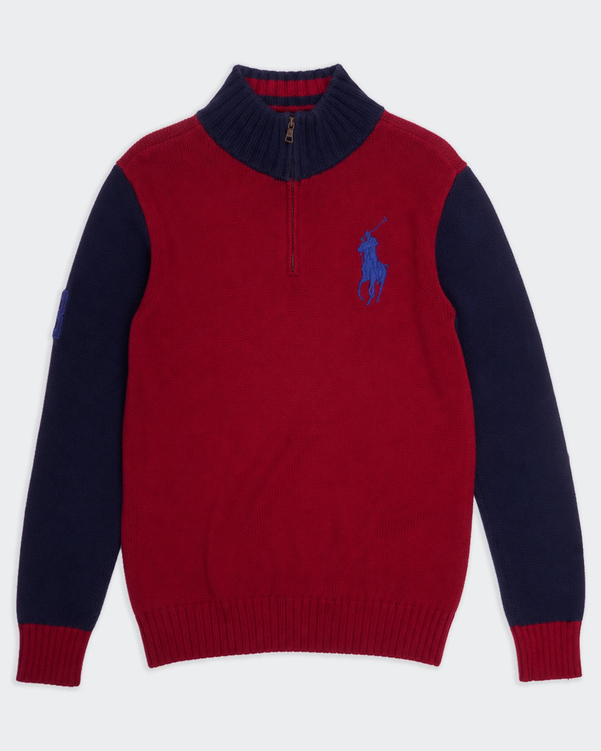 Ralph Lauren Red Quarter-zip Jumper - L