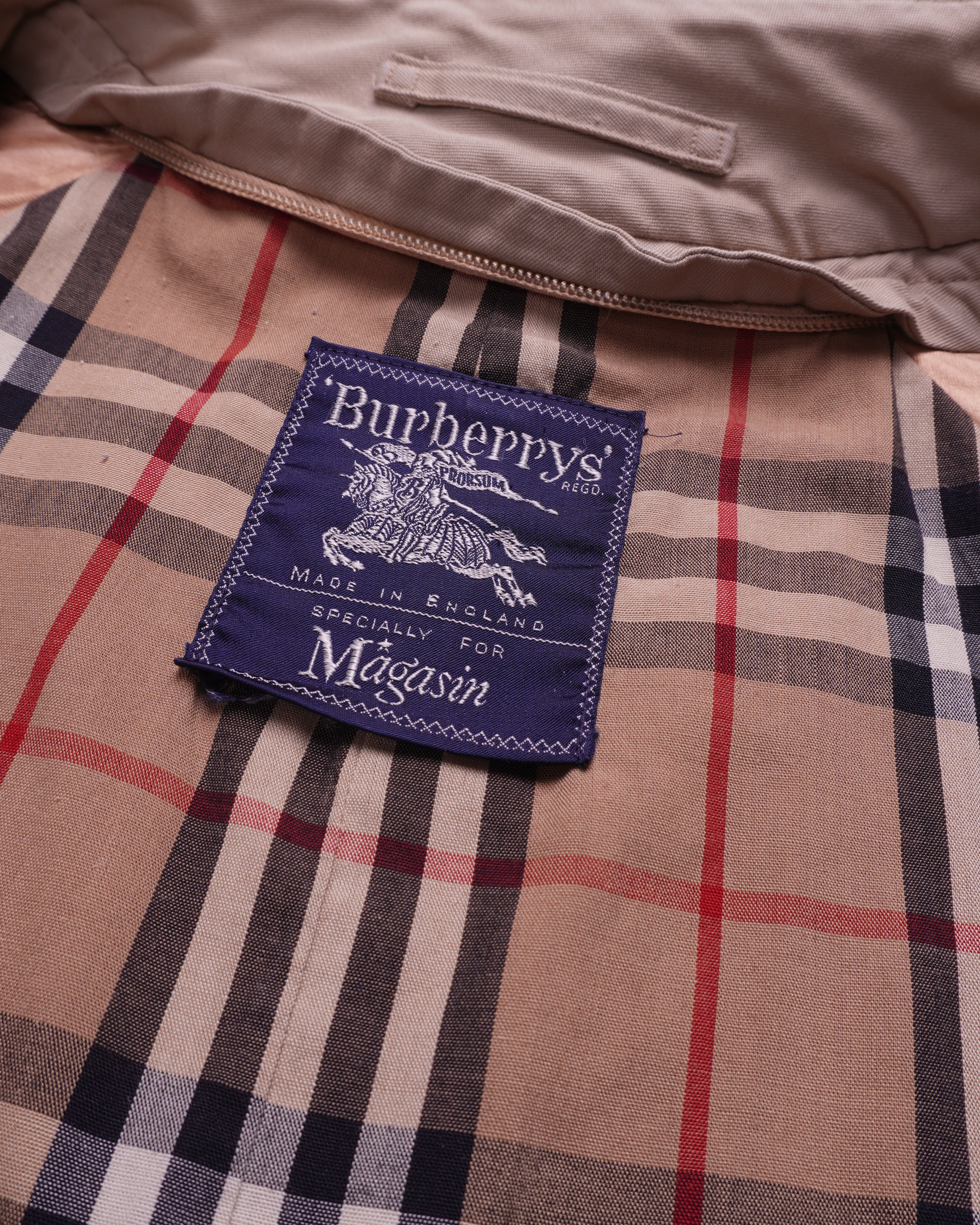 Burberry 1990's Beige  Double-breasted Trenchcoat - S