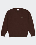 Lacoste Brown Crewneck Jumper - M