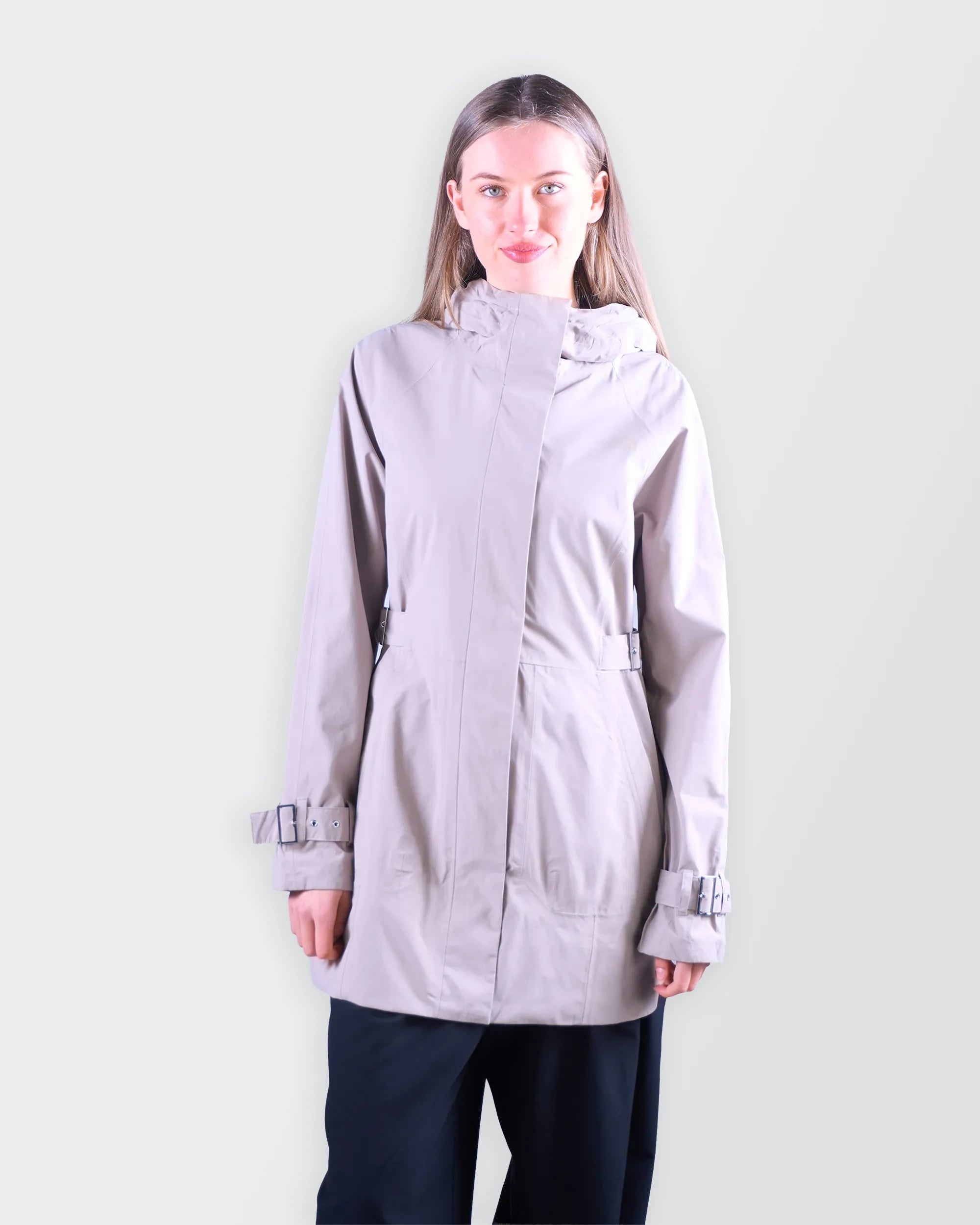 The North Face Beige Rain Jacket - M