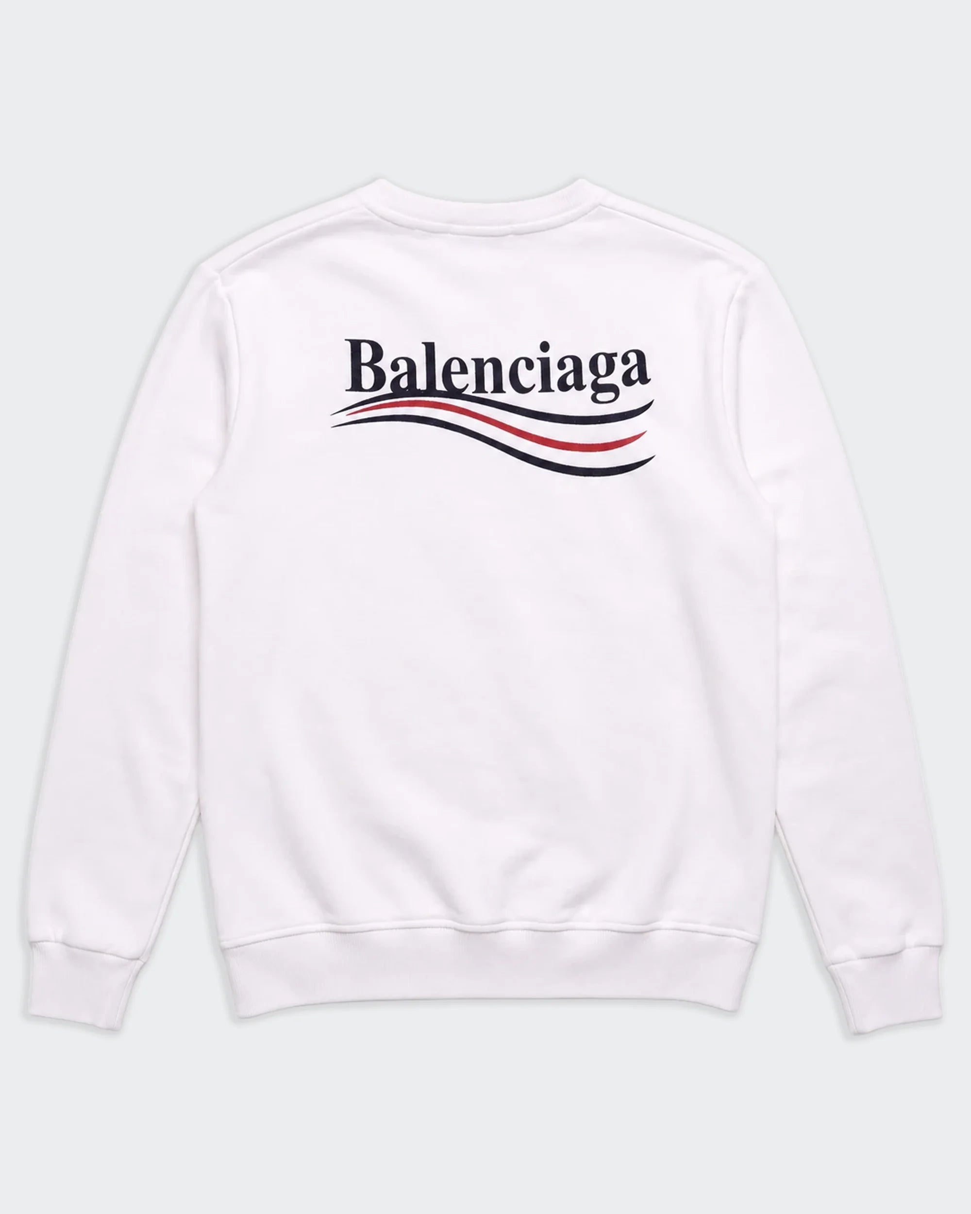 Balenciaga White Crewneck Jumper - S