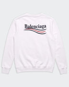Balenciaga White Crewneck Jumper - S