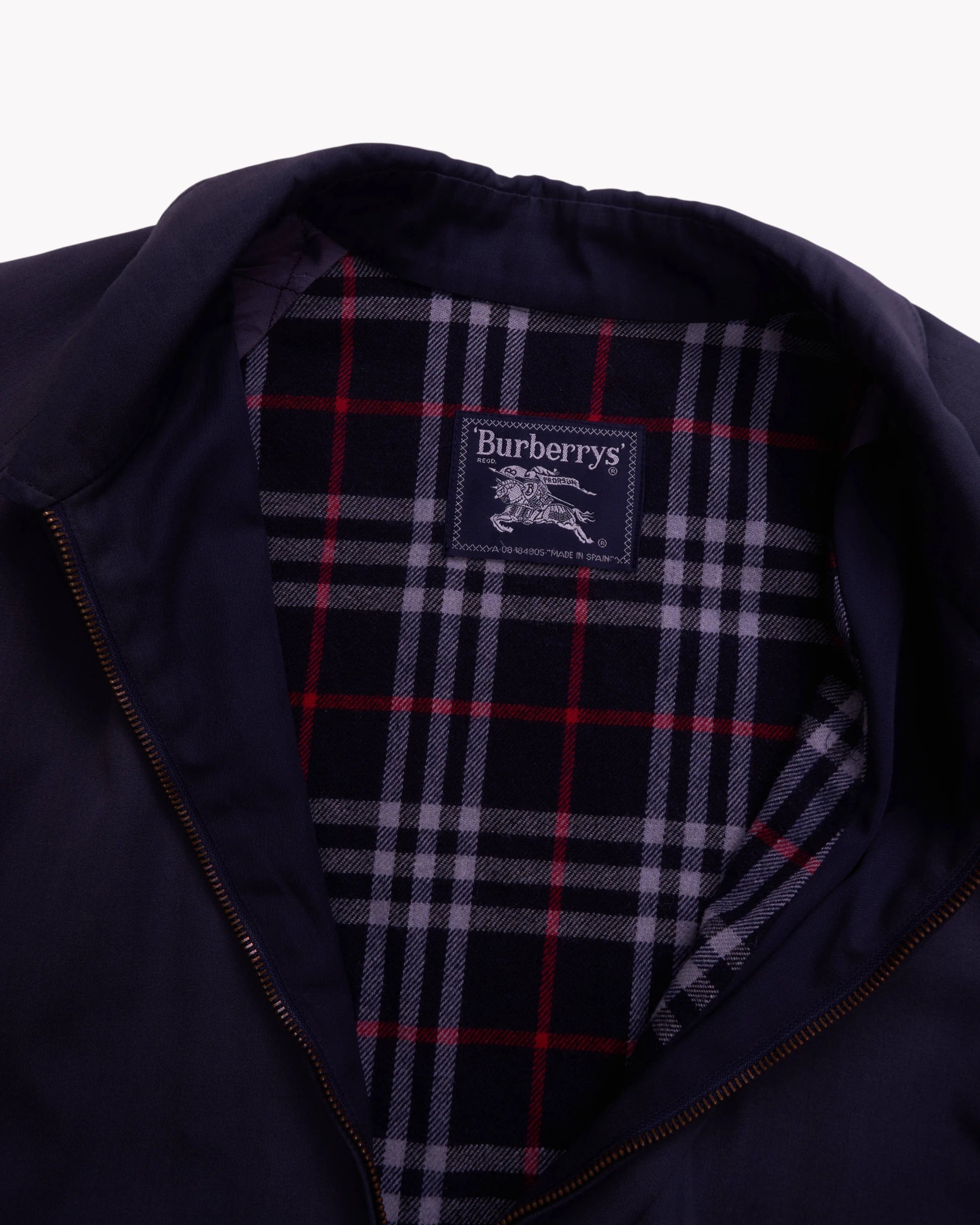 Burberrys Navy Bomber Jacket -