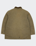 Carhartt bruine lange jas maat XL, canvas, katoen