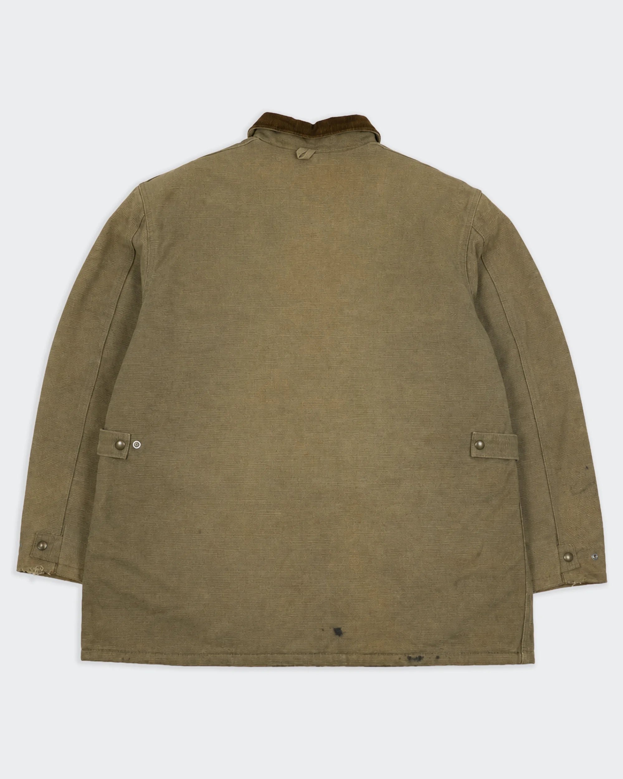 Carhartt bruine lange jas maat XL, canvas, katoen