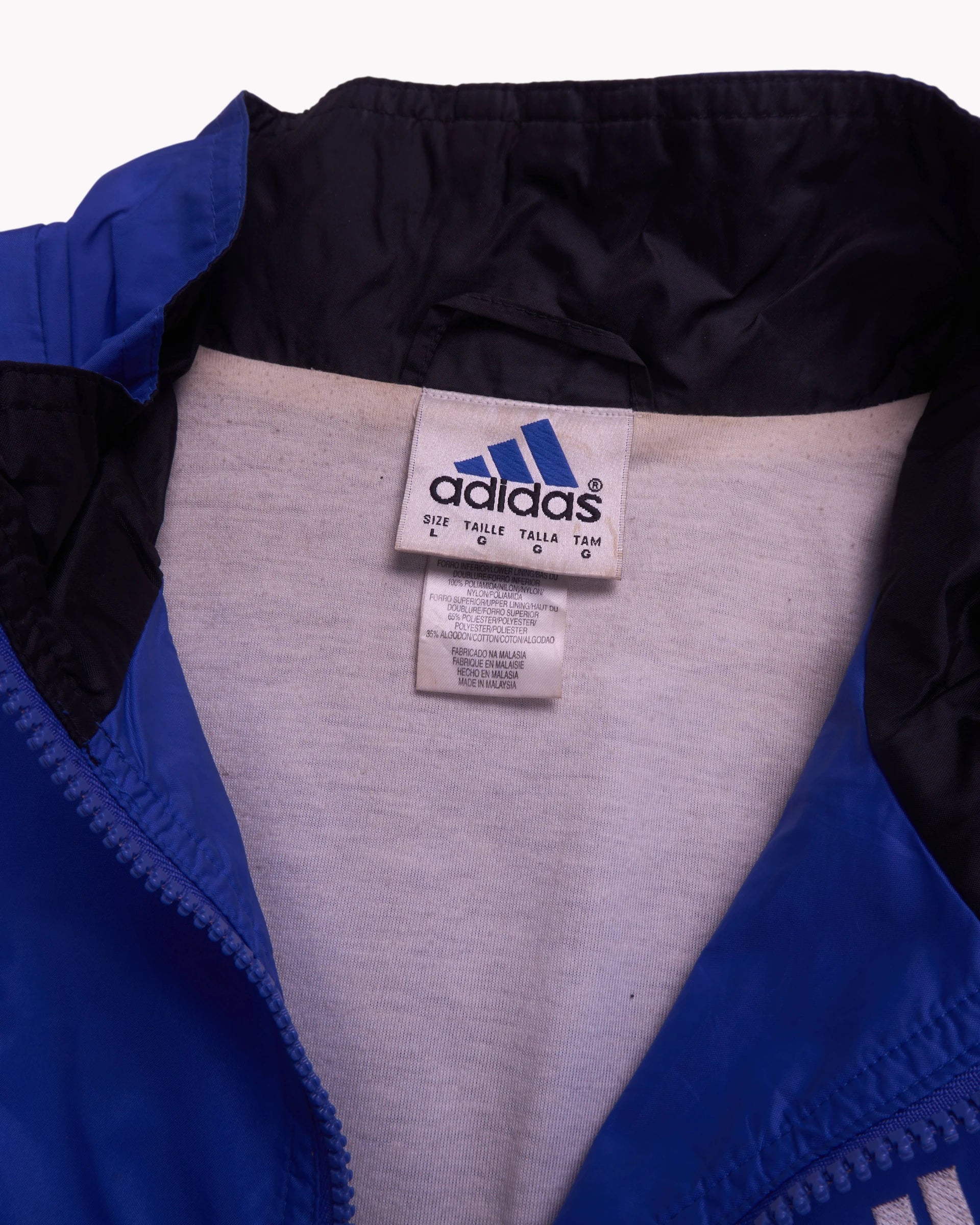 Adidas Blue Track Jacket - L