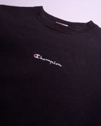 Champion Black Crewneck Jumper - M