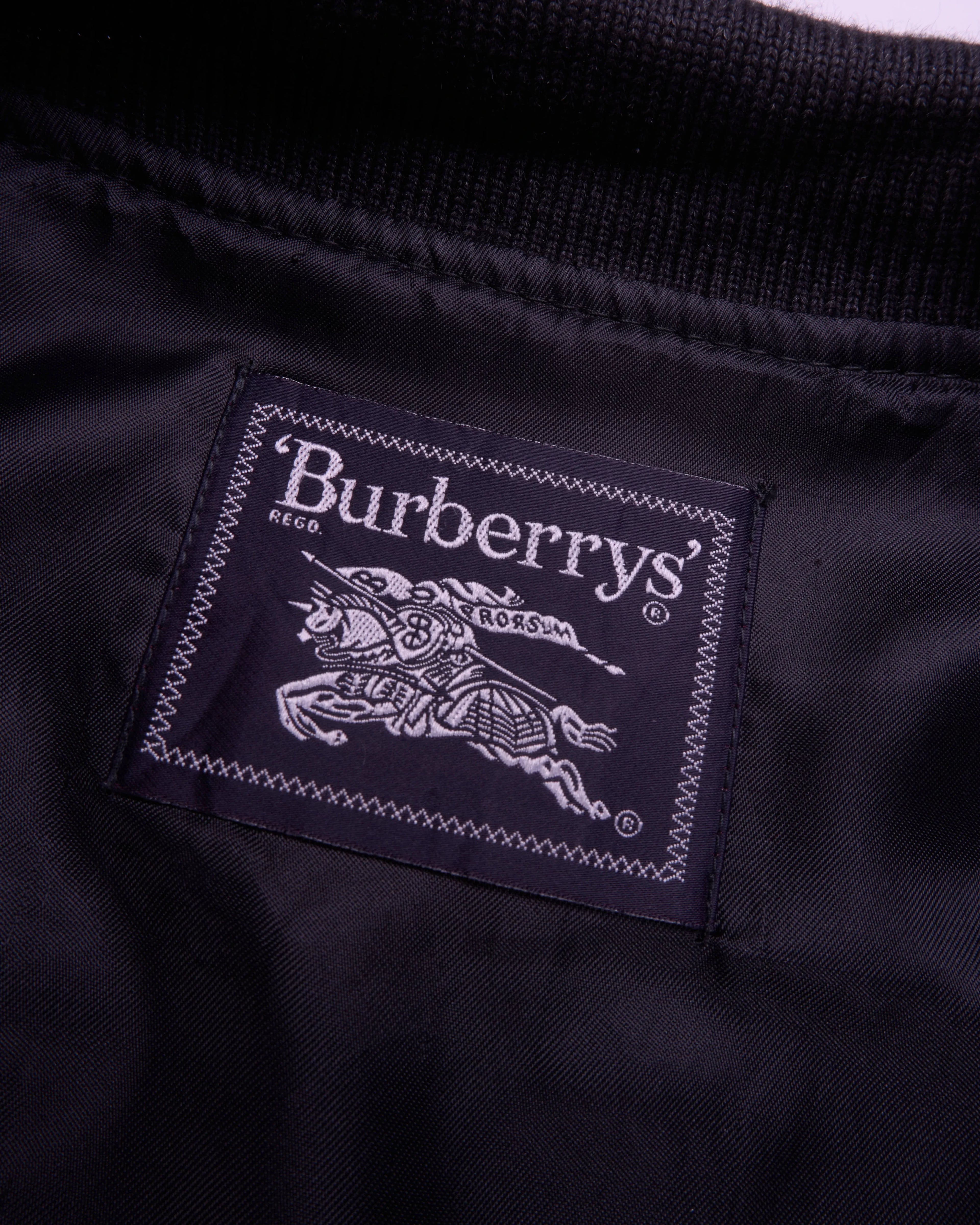 Burberry Black Button Cardigan - L