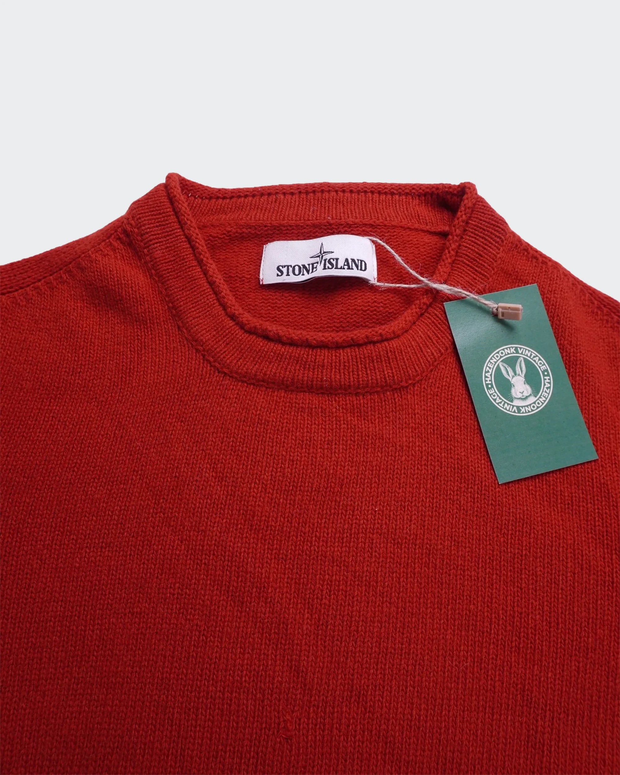 Stone Island oranje trui met ronde hals - maat L