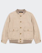 Burberry Beige Bomber Jacket - L