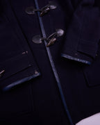 Burberry Navy Duffle Coat - XL