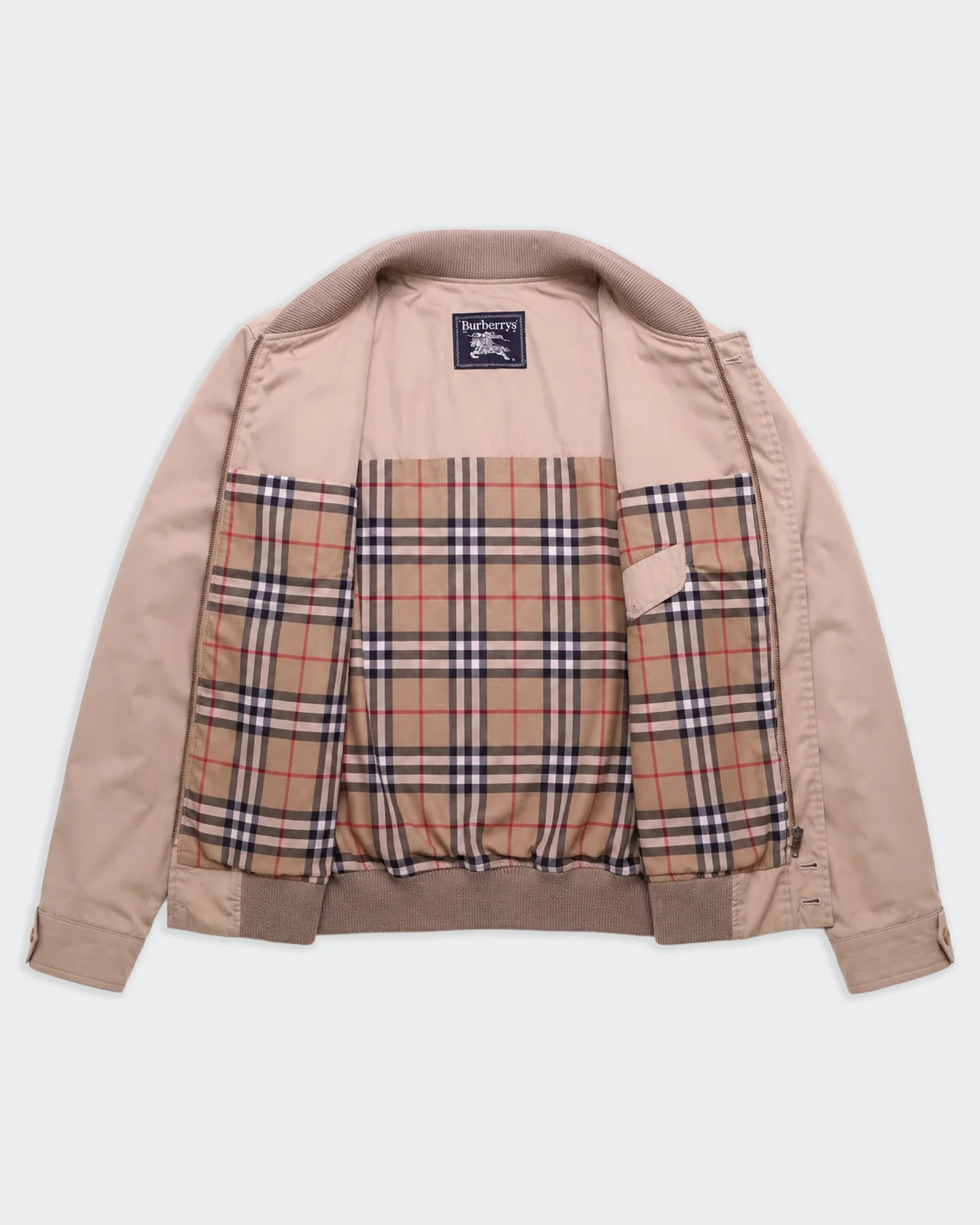 Burberry Beige Bomber Jacket - M