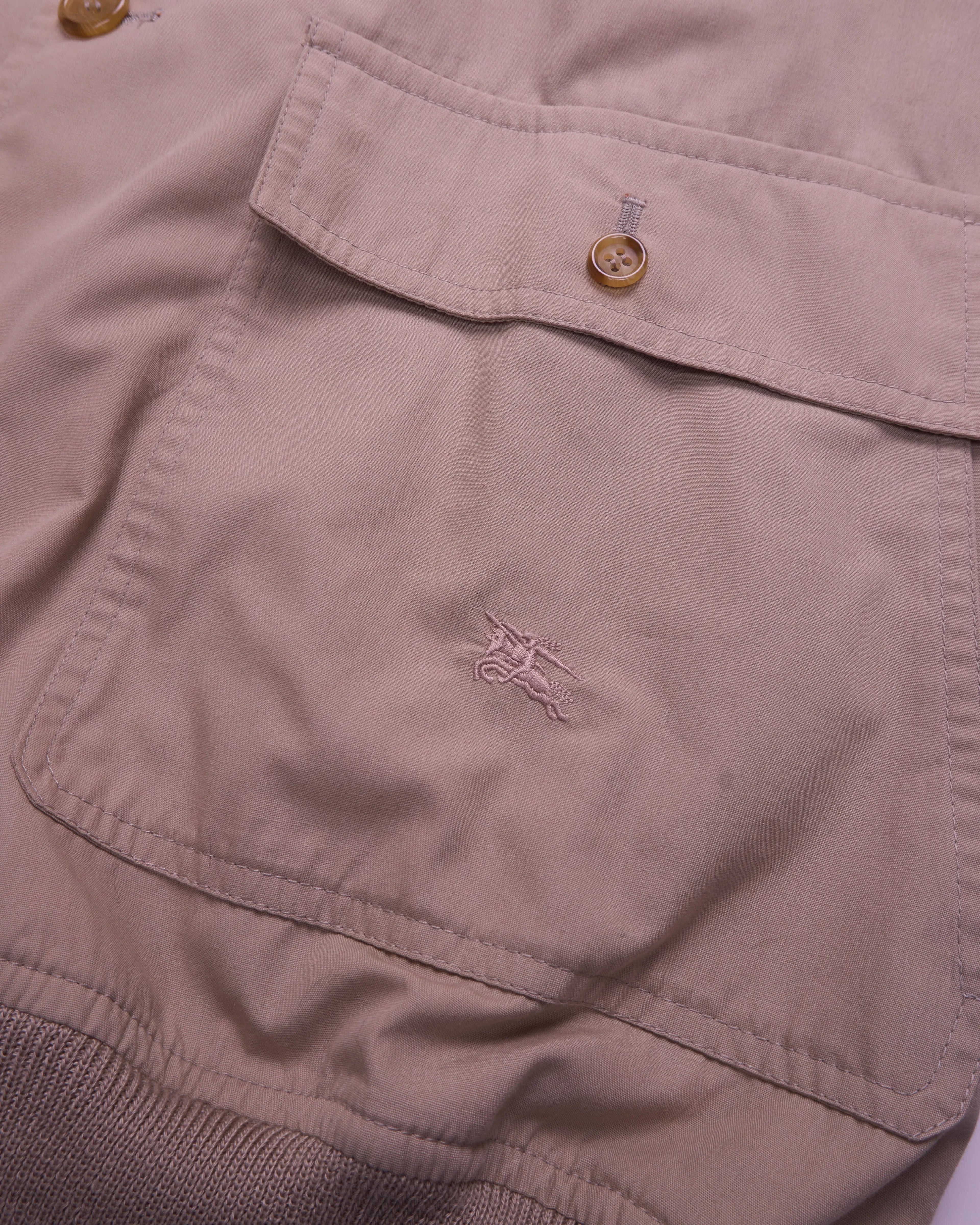 Burberry Beige Bomber Jacket - L