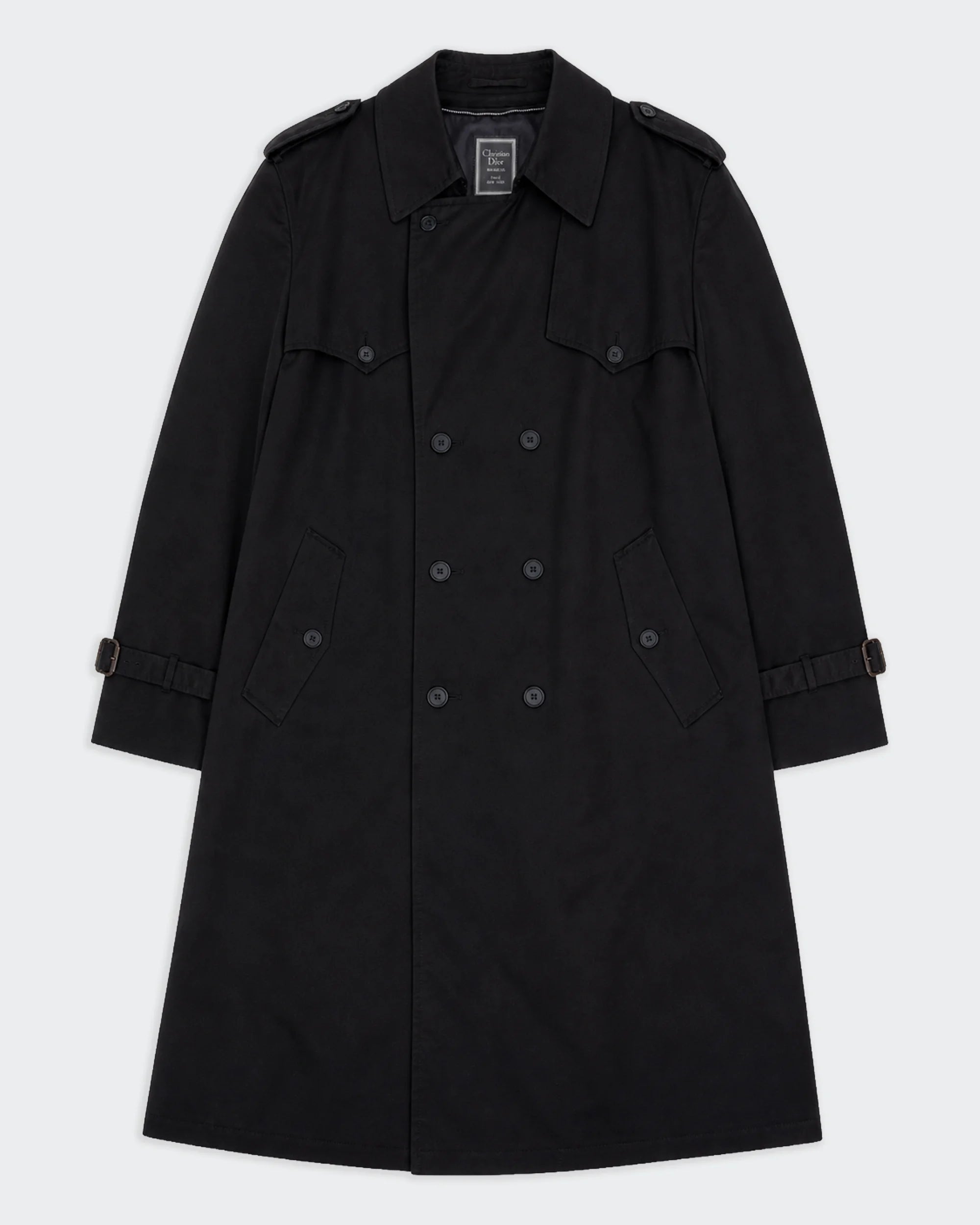 Christian Dior Black Overcoat - XL