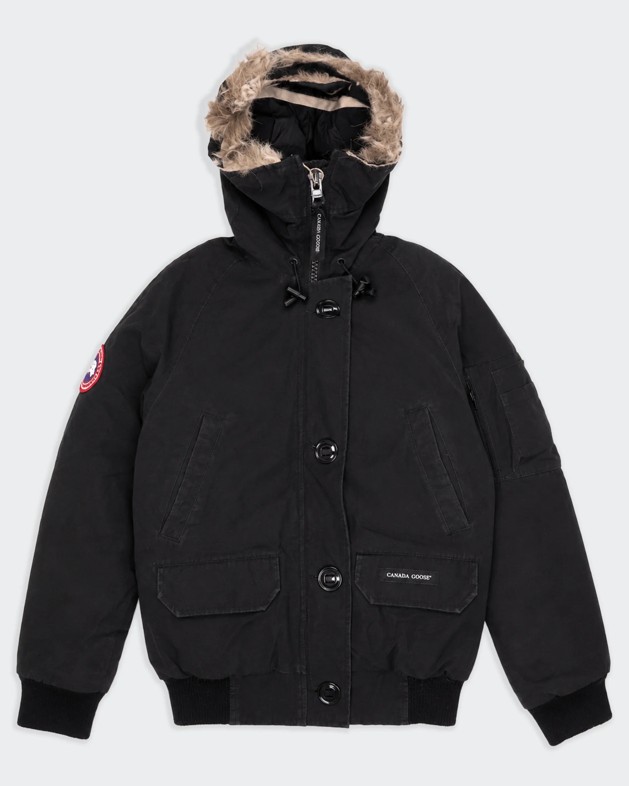 Canada Goose Black Parka Coat - L