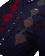 Lacoste Navy Button Cardigan - L