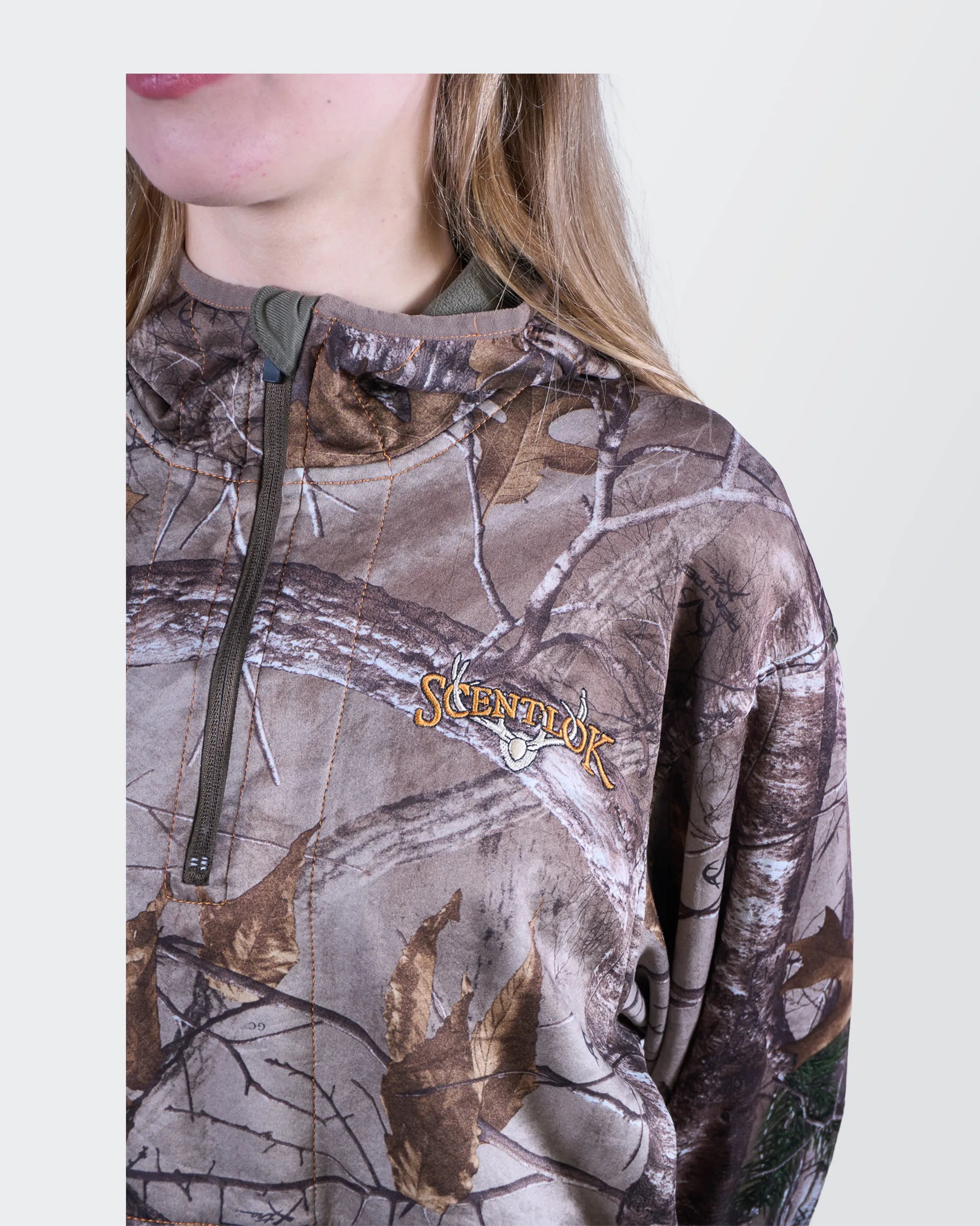 Scentlok Brown Quarter-zip Jumper - M