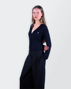 Burberry Navy Button Cardigan - S