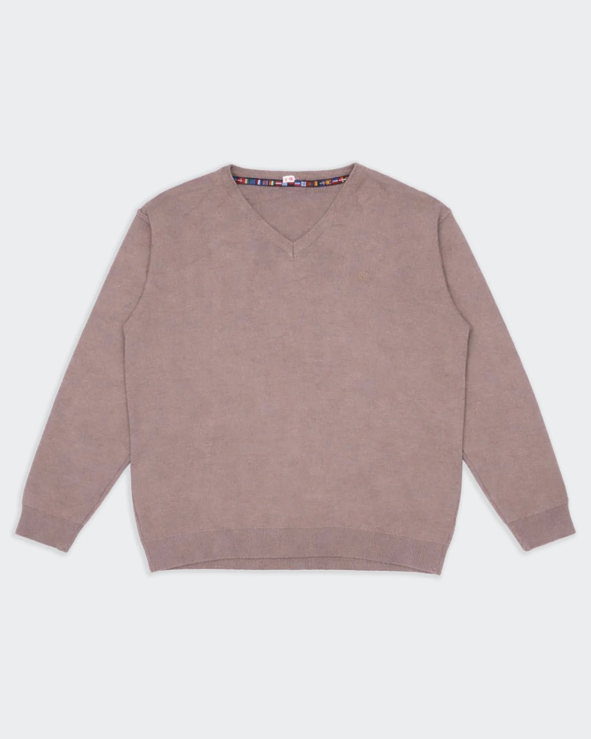 Burberry Brown V-neck Jumper - XL