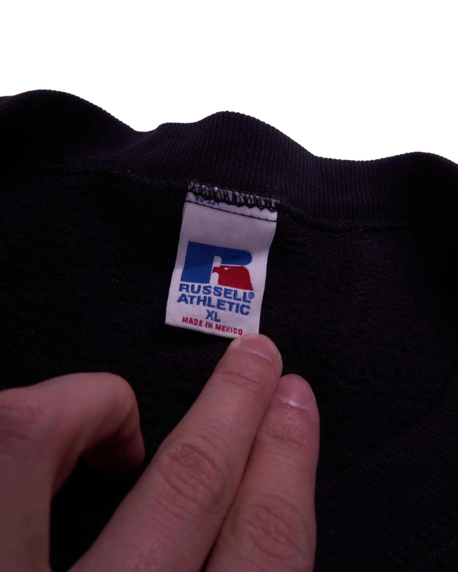 Russell Athletic Black Crewneck Jumper - XL