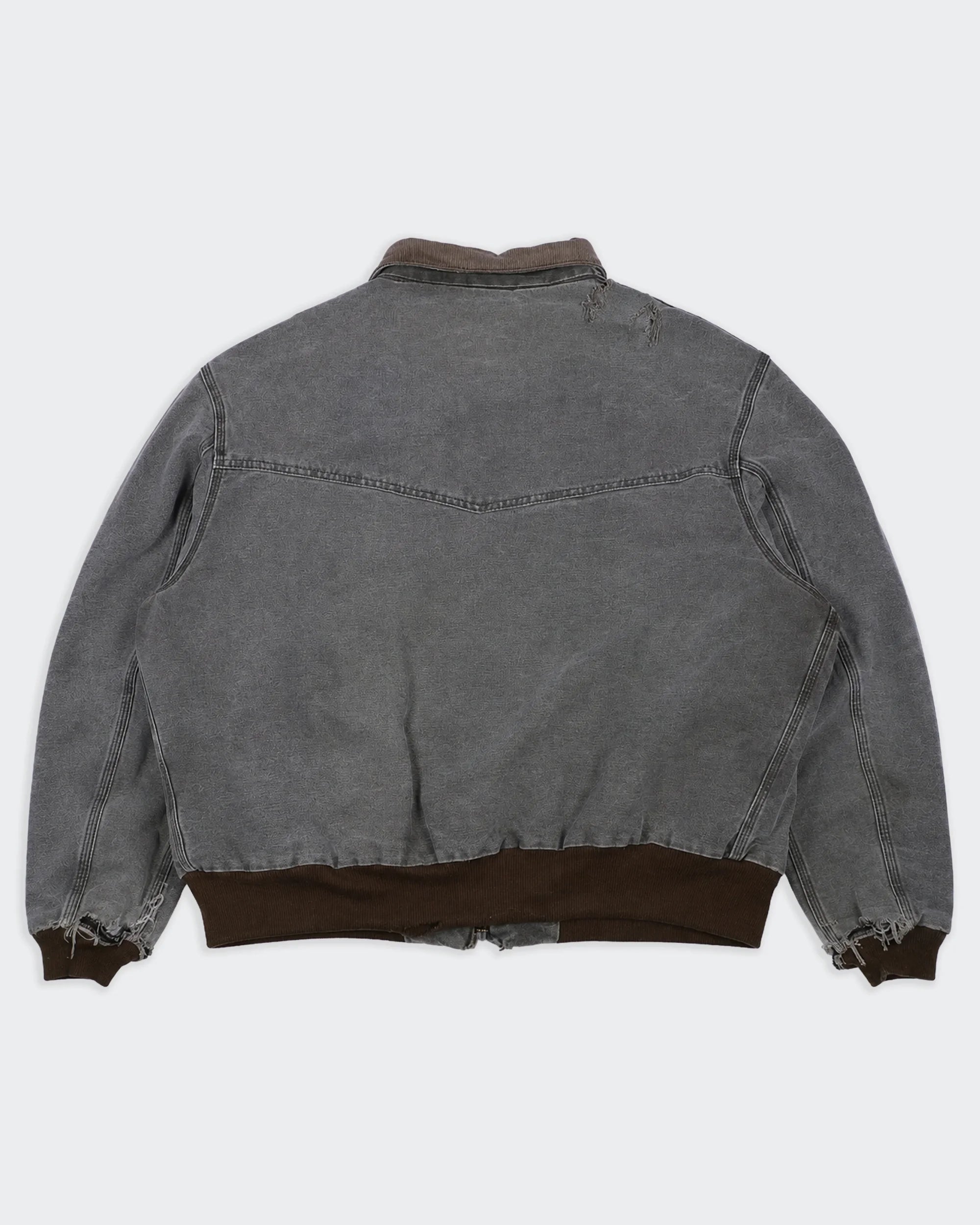 Carhartt grijze Santa Fe bomberjack maat XL katoen