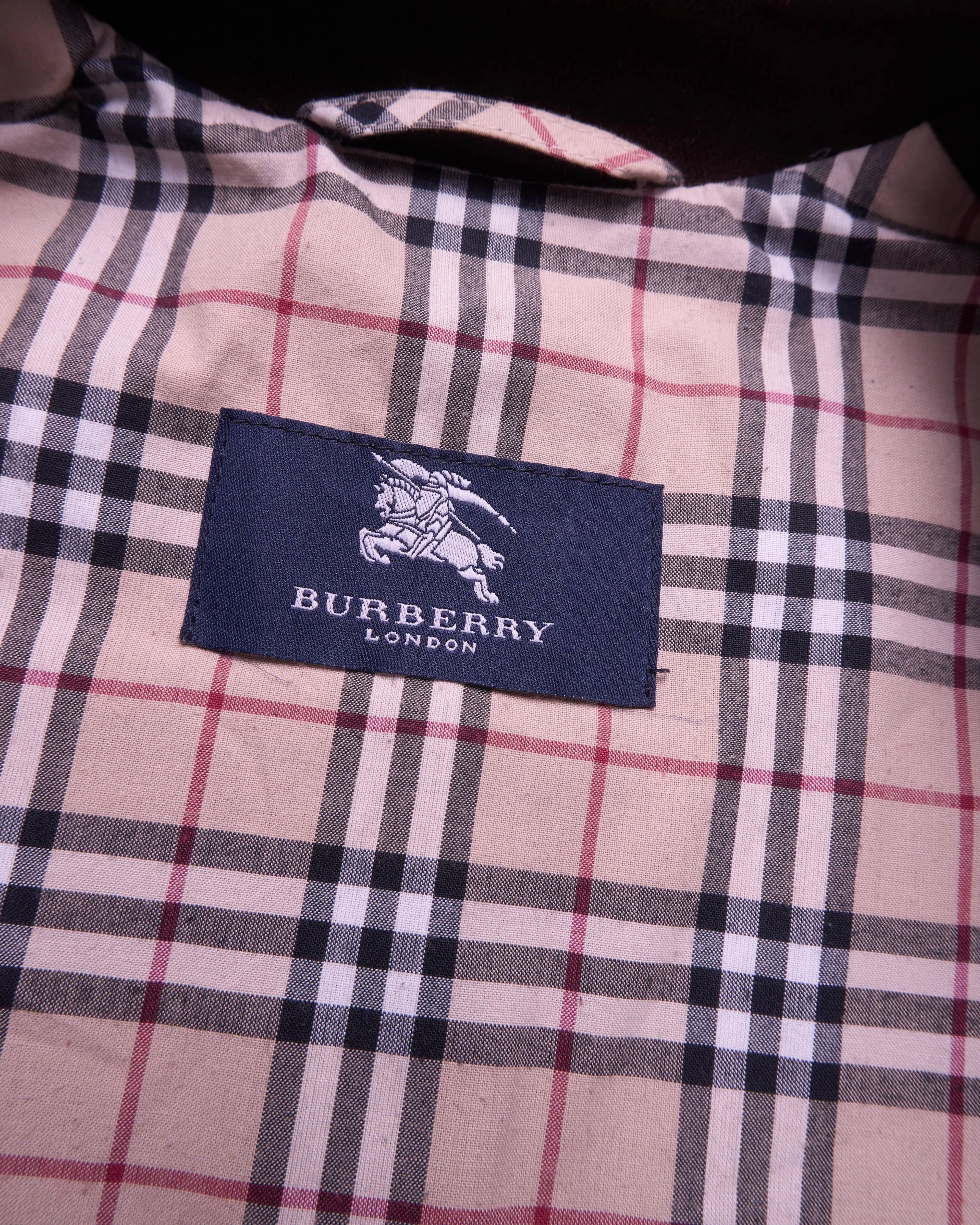 Burberry Brown Double-Breasted Blazer - S