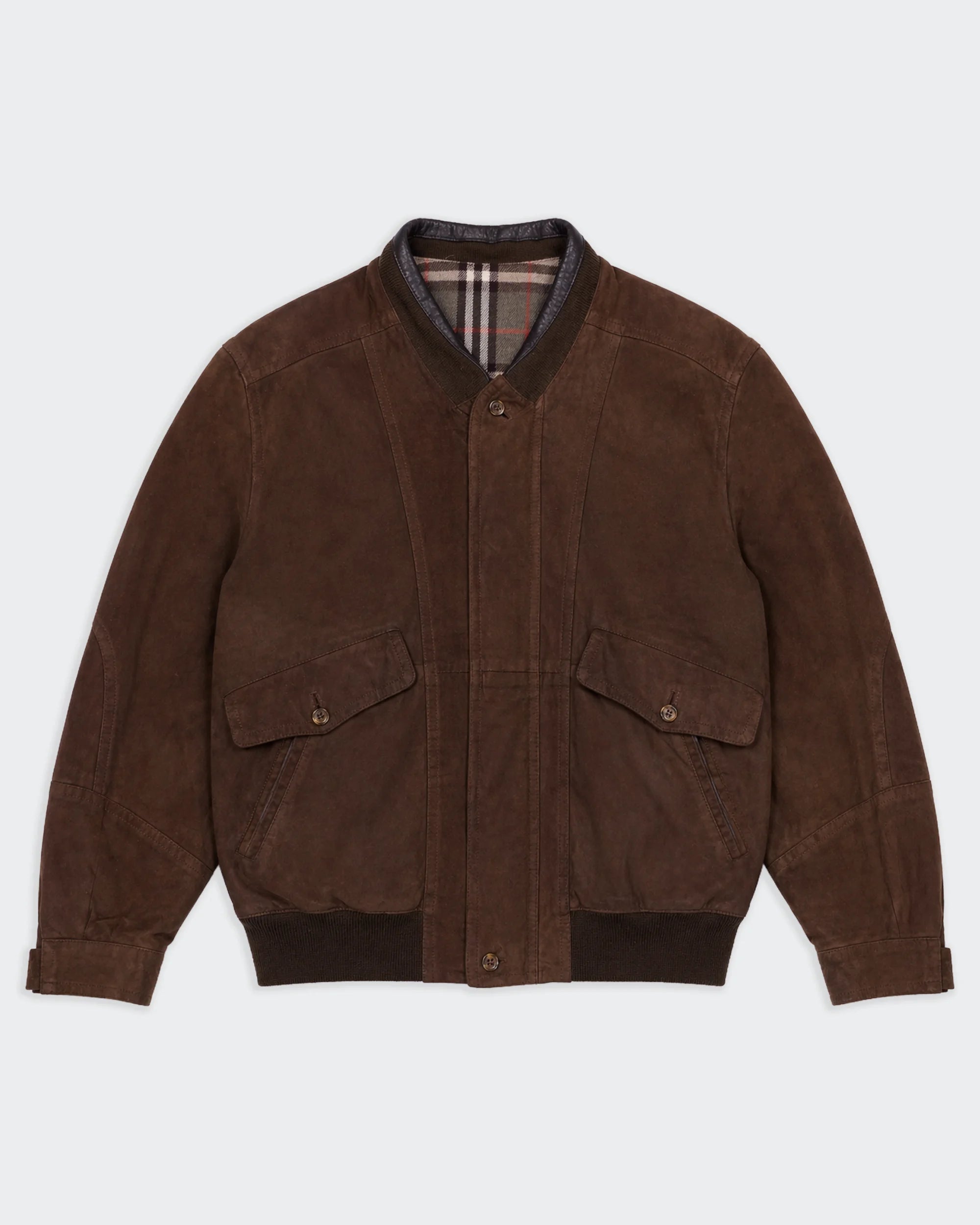 Burberry Brown Bomber Jacket - M