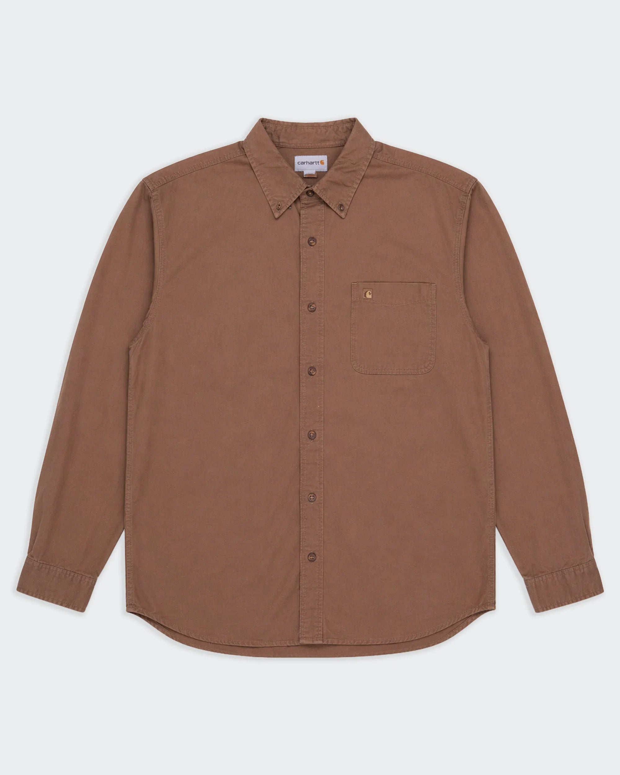Carhartt Brown Button-up Shirt - XL