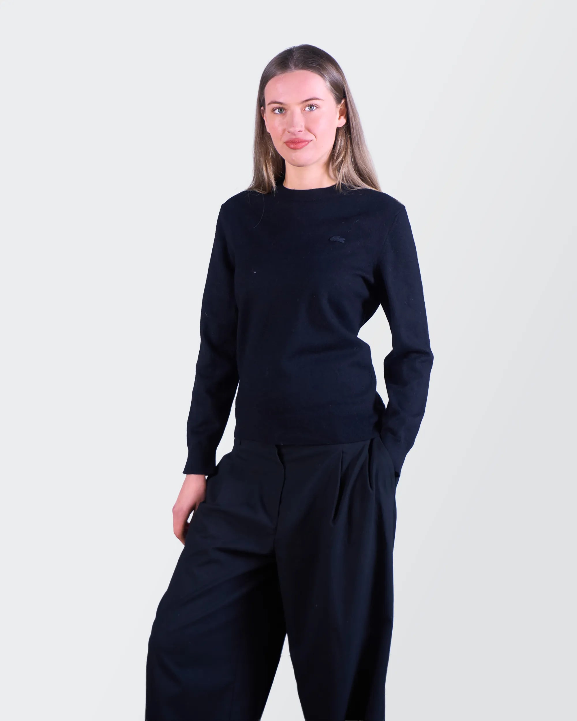 Lacoste Black Crewneck Jumper - S