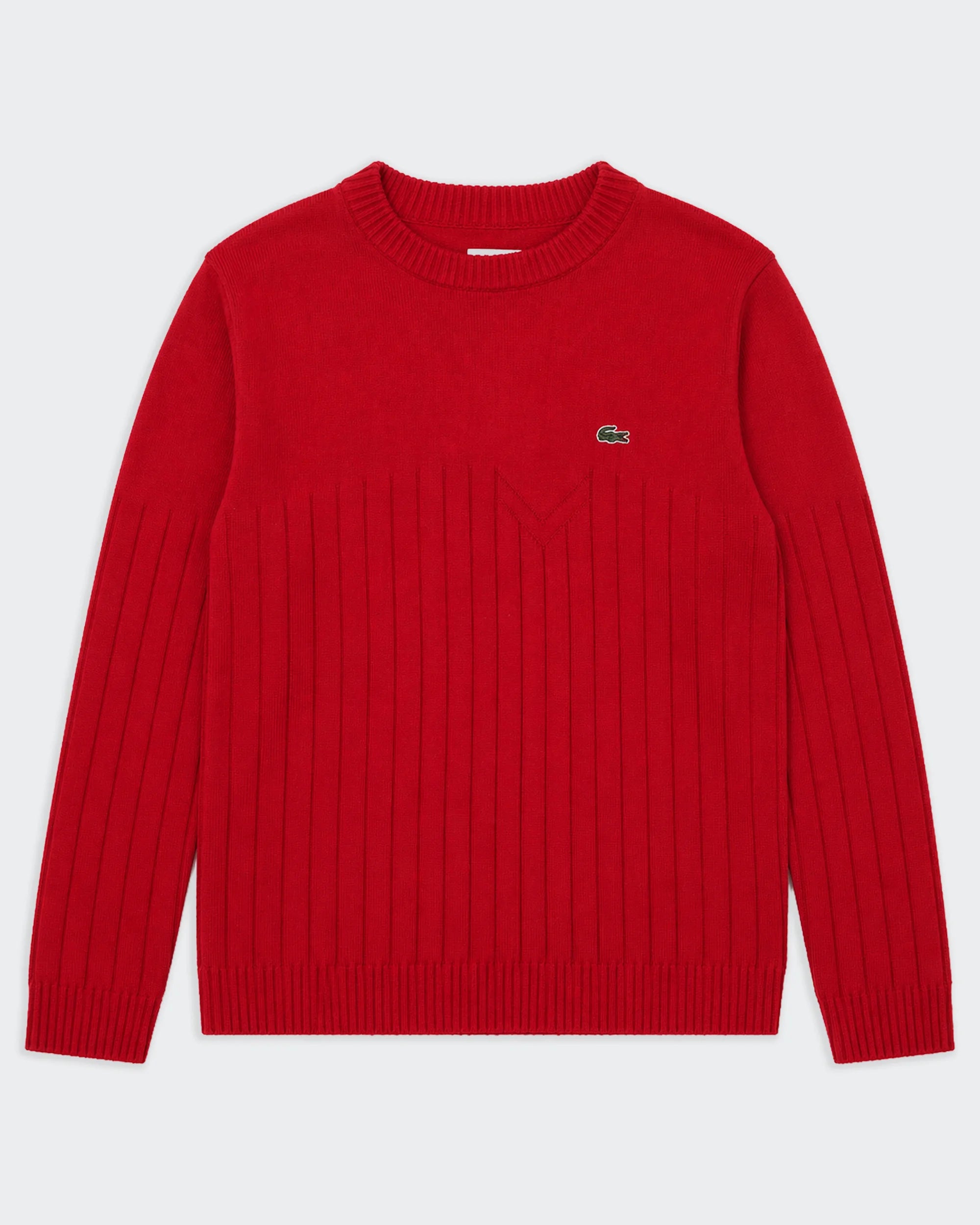 Lacoste Red Crewneck Jumper - L