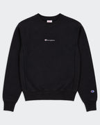Champion Black Crewneck Jumper - M