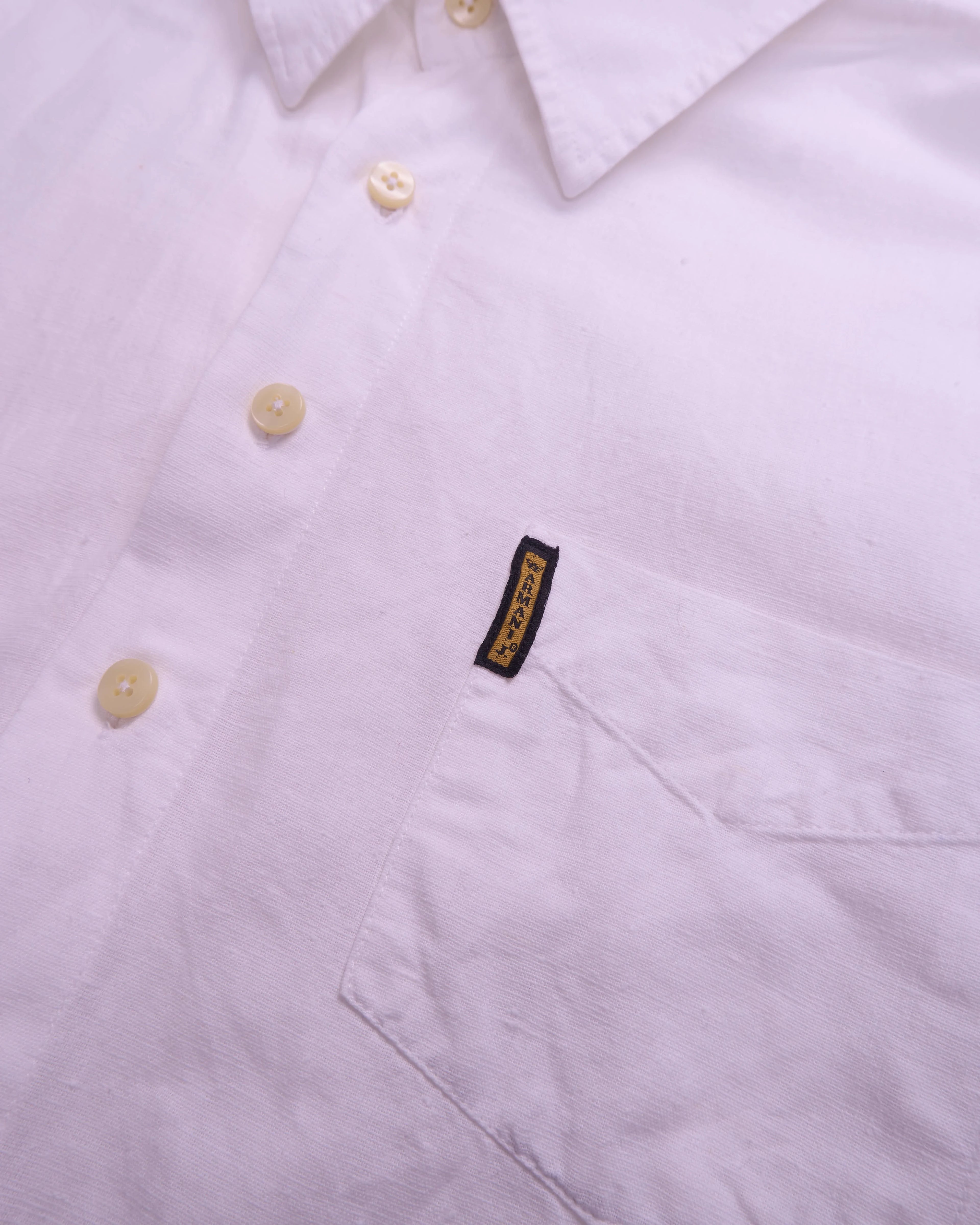 Armani White Button-up Shirt - S