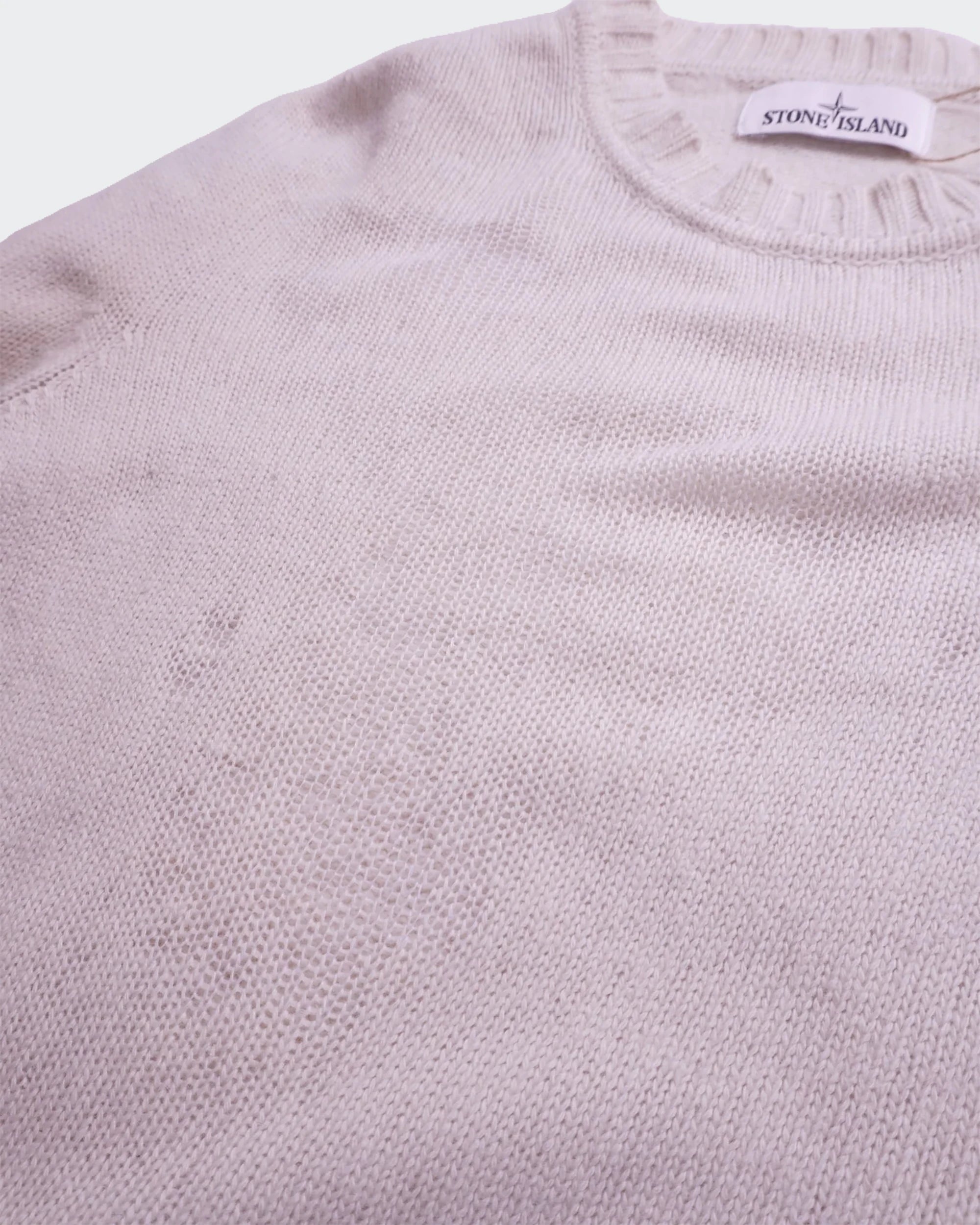 Stone Island witte trui met ronde hals - S