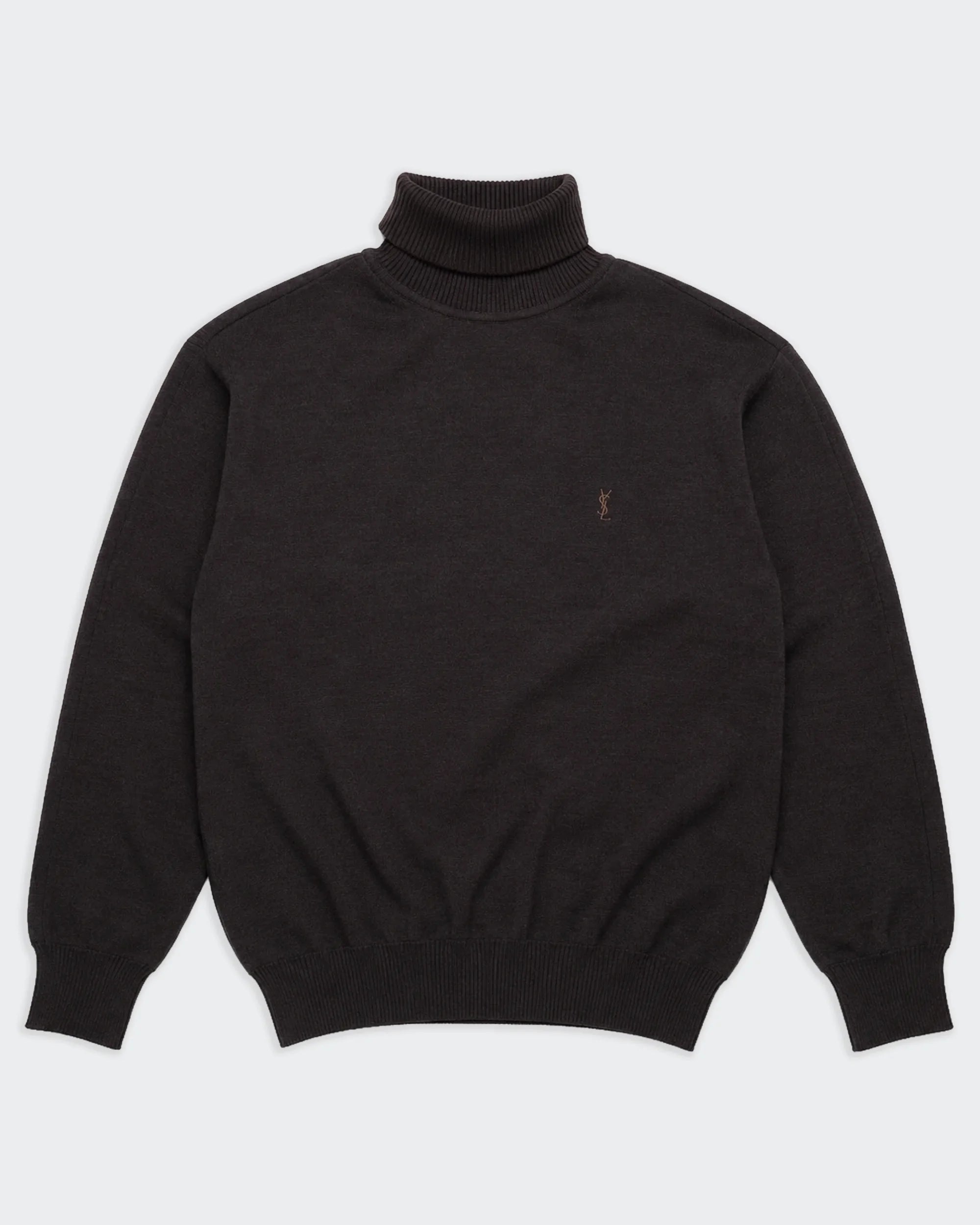 Yves Saint Laurent Black Turtleneck Jumper - M
