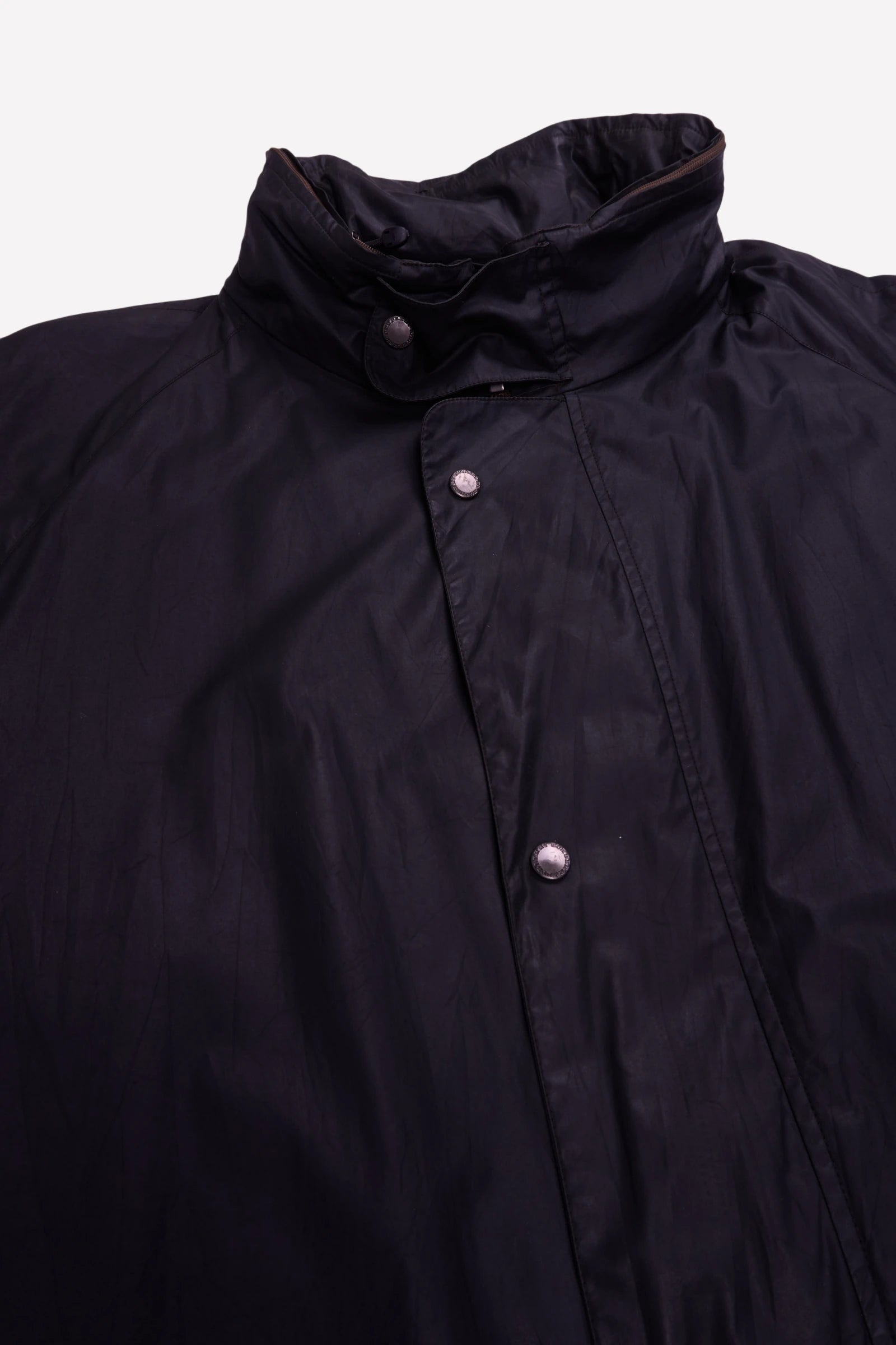 Burberry Navy Overcoat - XL
