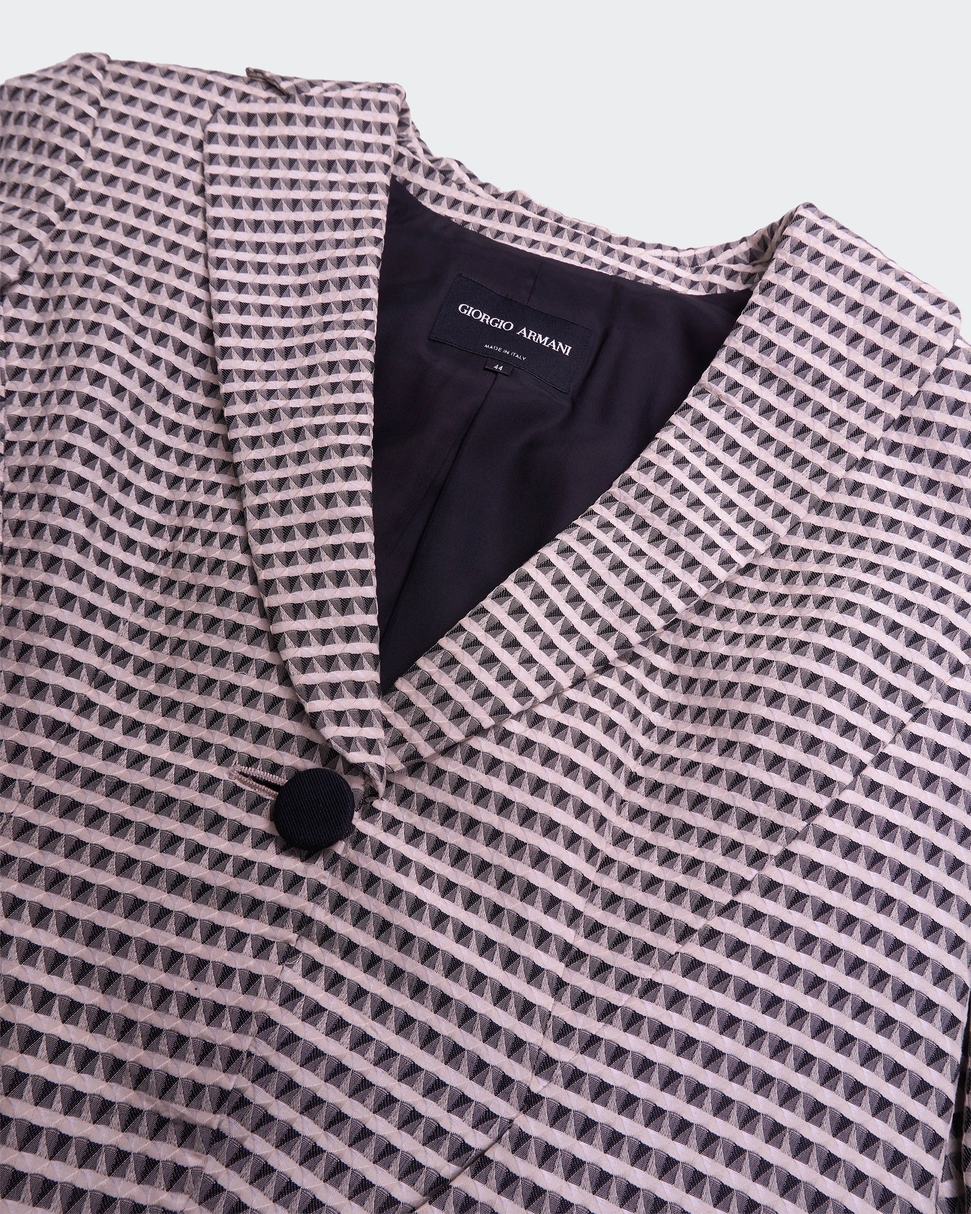 Armani Grey Single-breasted Blazer - S