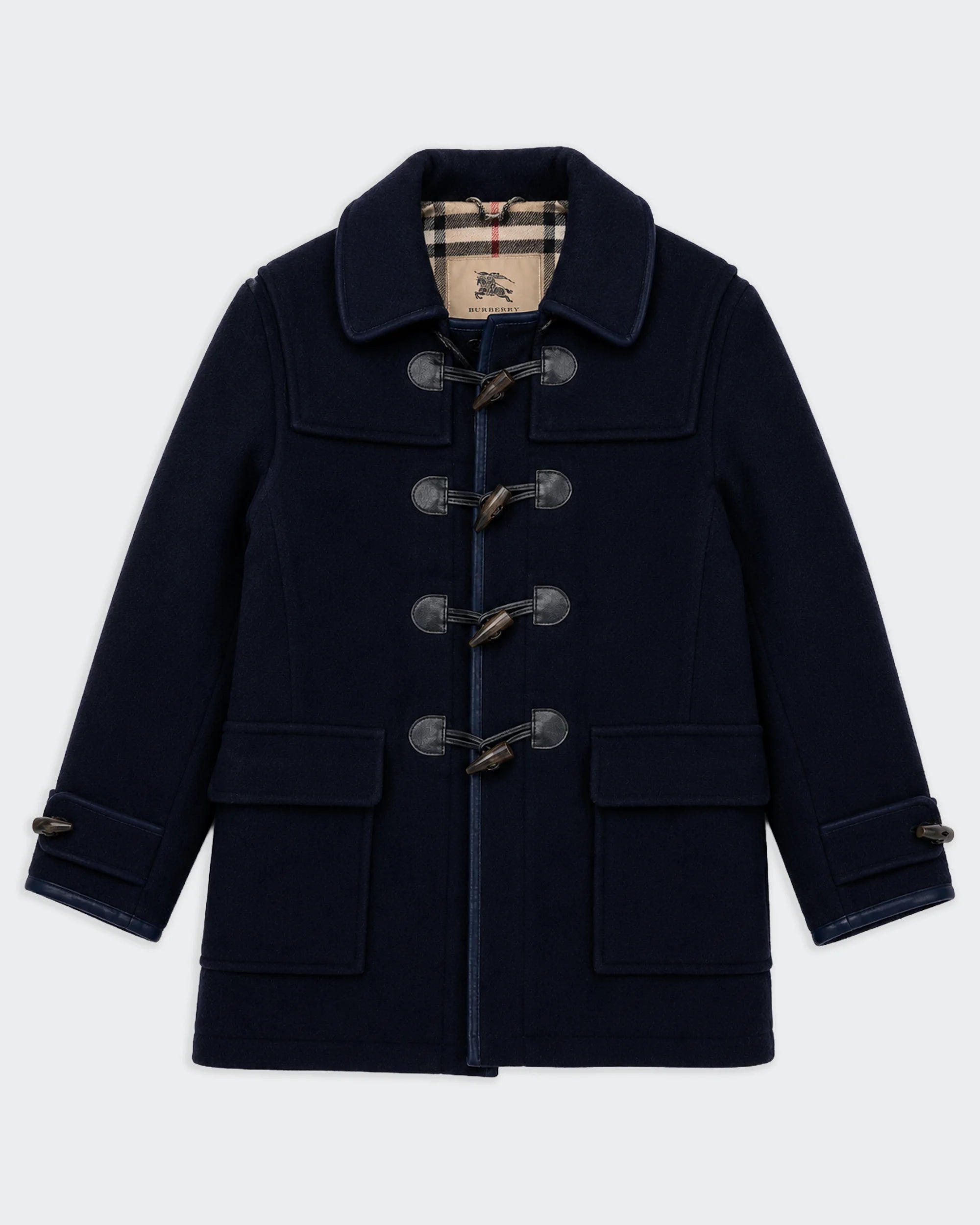 Burberry Navy Duffle Coat - XL