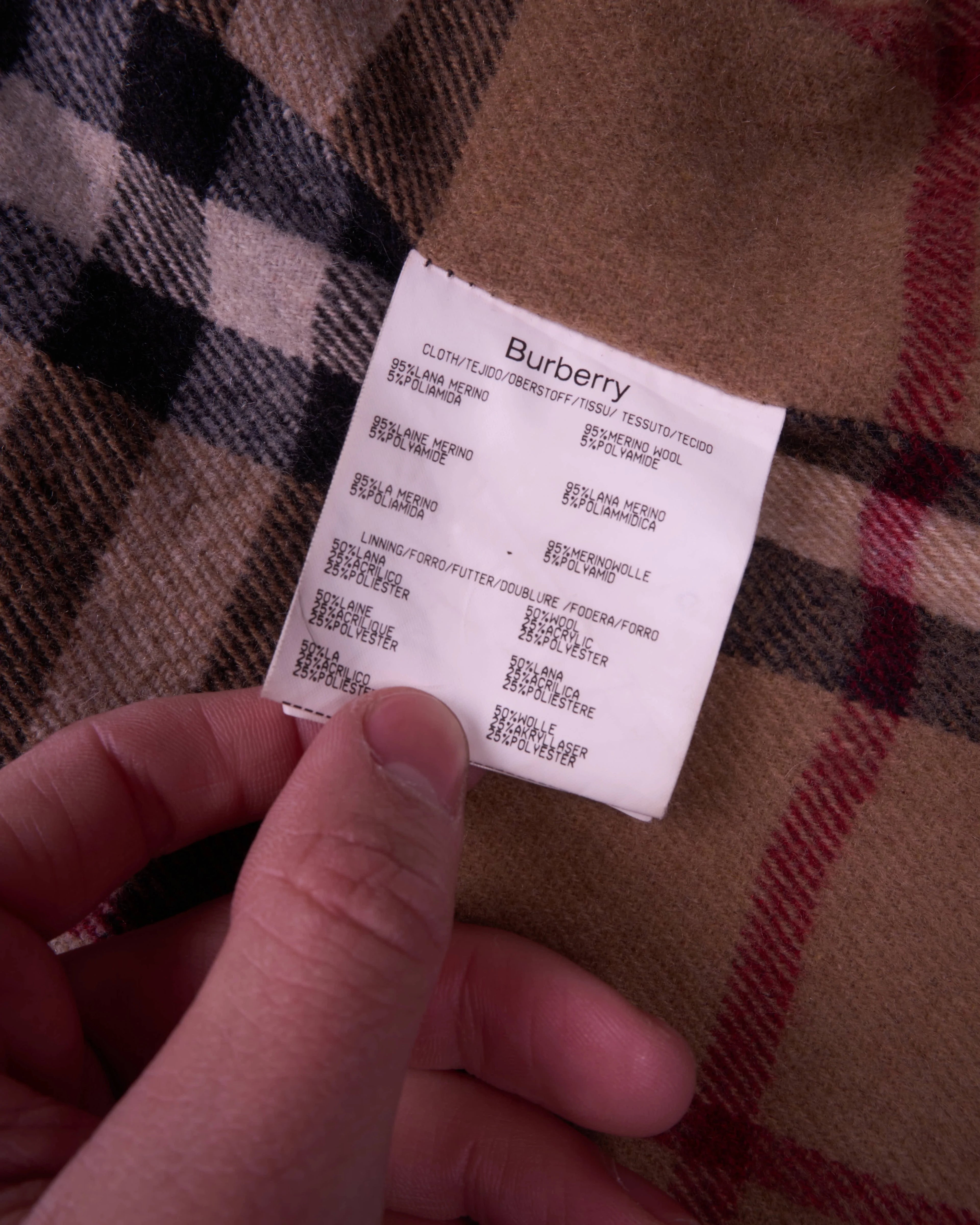 Burberry Navy Duffle Coat -