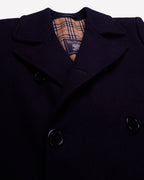 Burberry Navy Overcoat - M