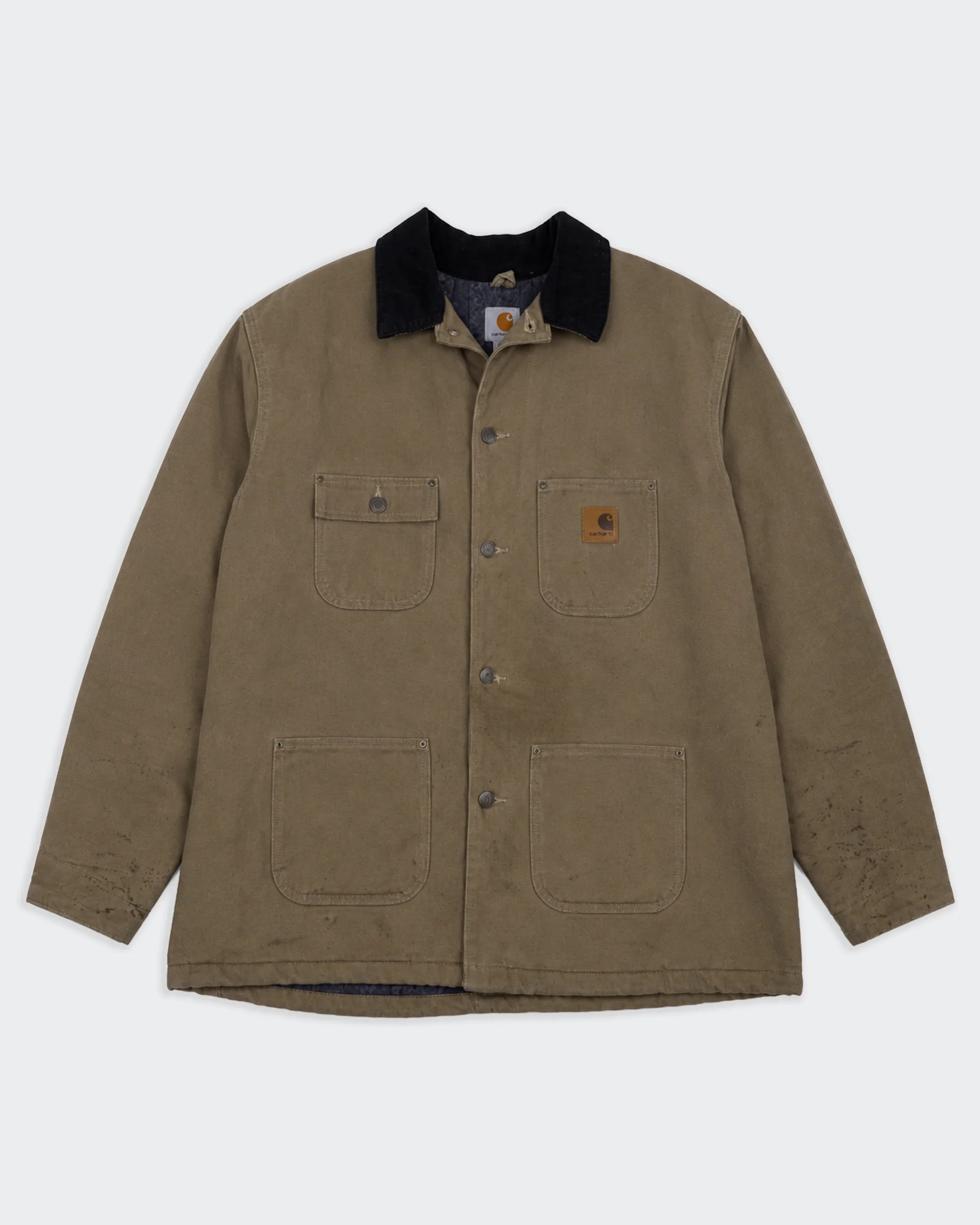 Carhartt Brown Chore Coat XXL Canvas, Corduroy