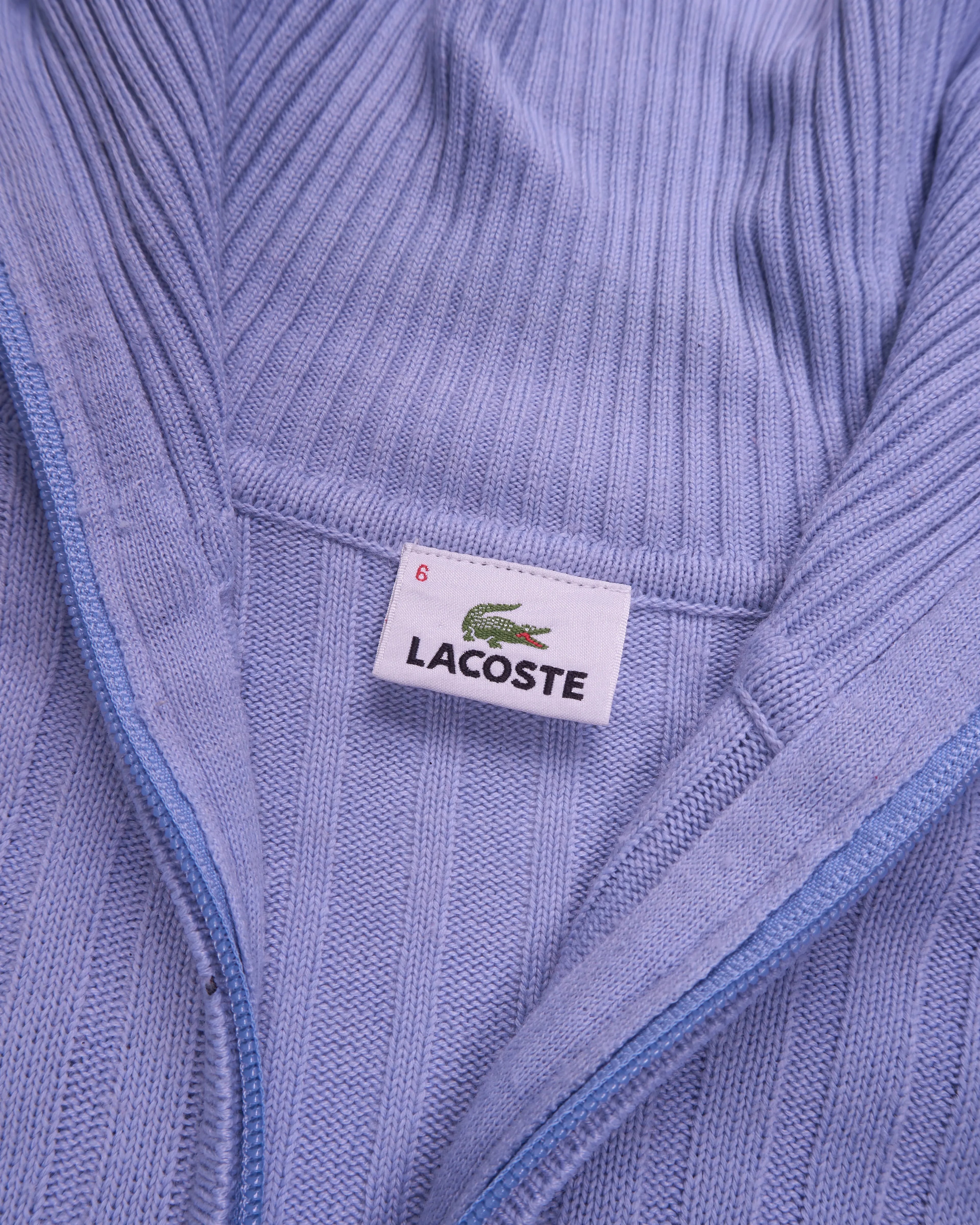 Lacoste Blue Full-zip Jumper - L