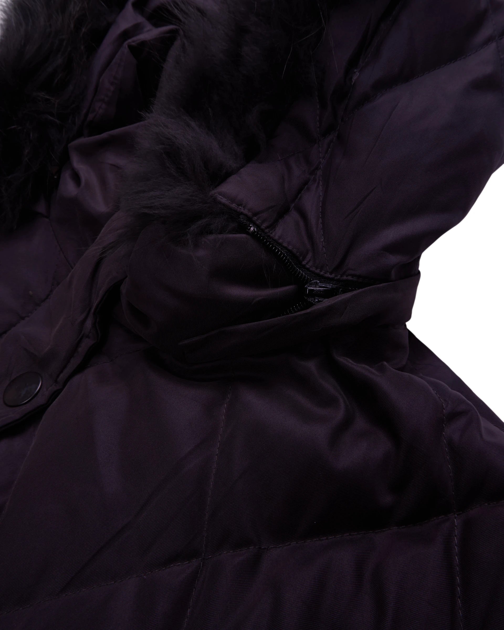 Burberry Purple Quilted Jacket - M