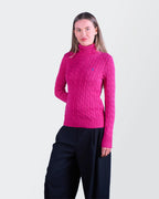 Ralph Lauren Pink Turtleneck Jumper - S