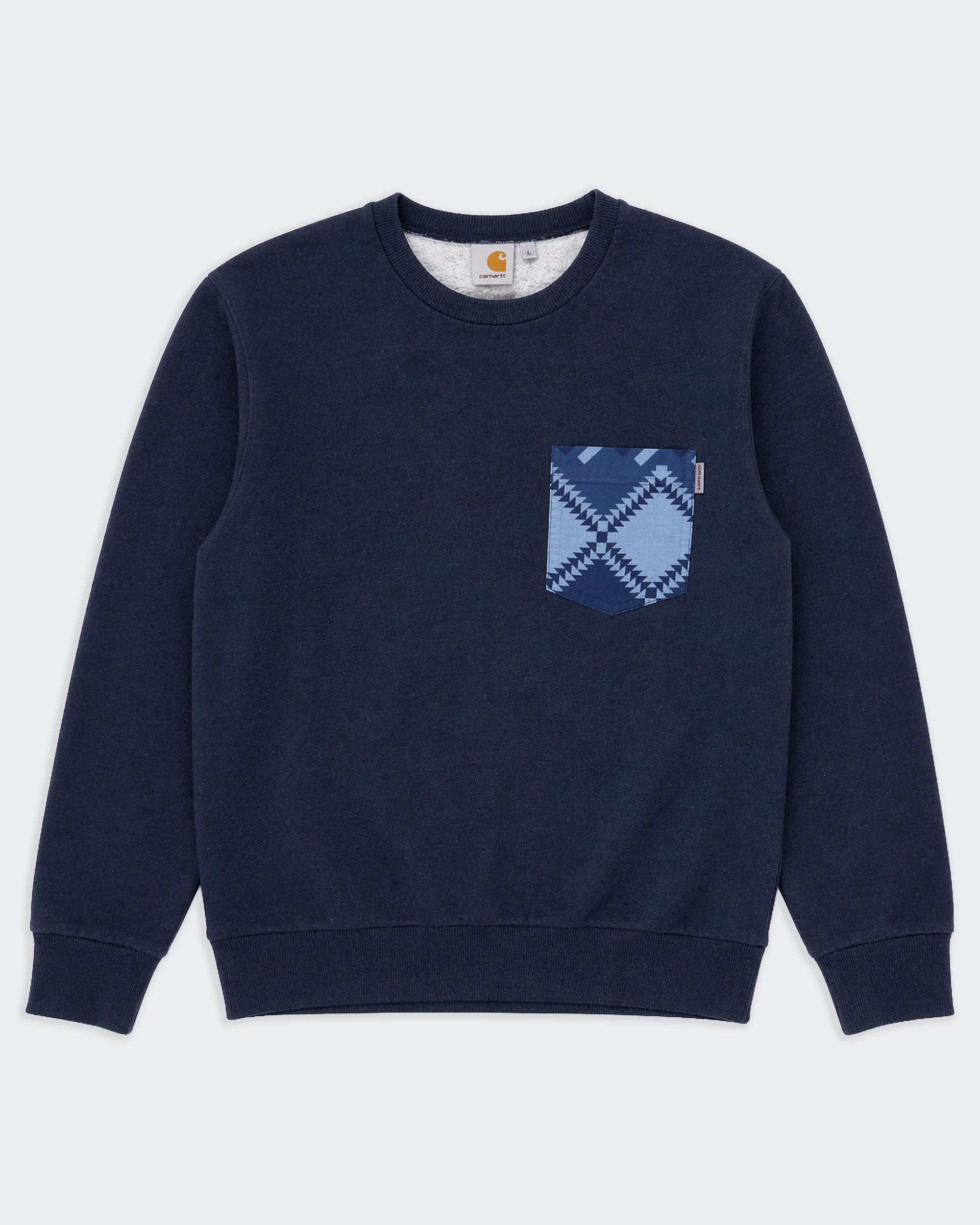 Carhartt Navy Crewneck Jumper - L