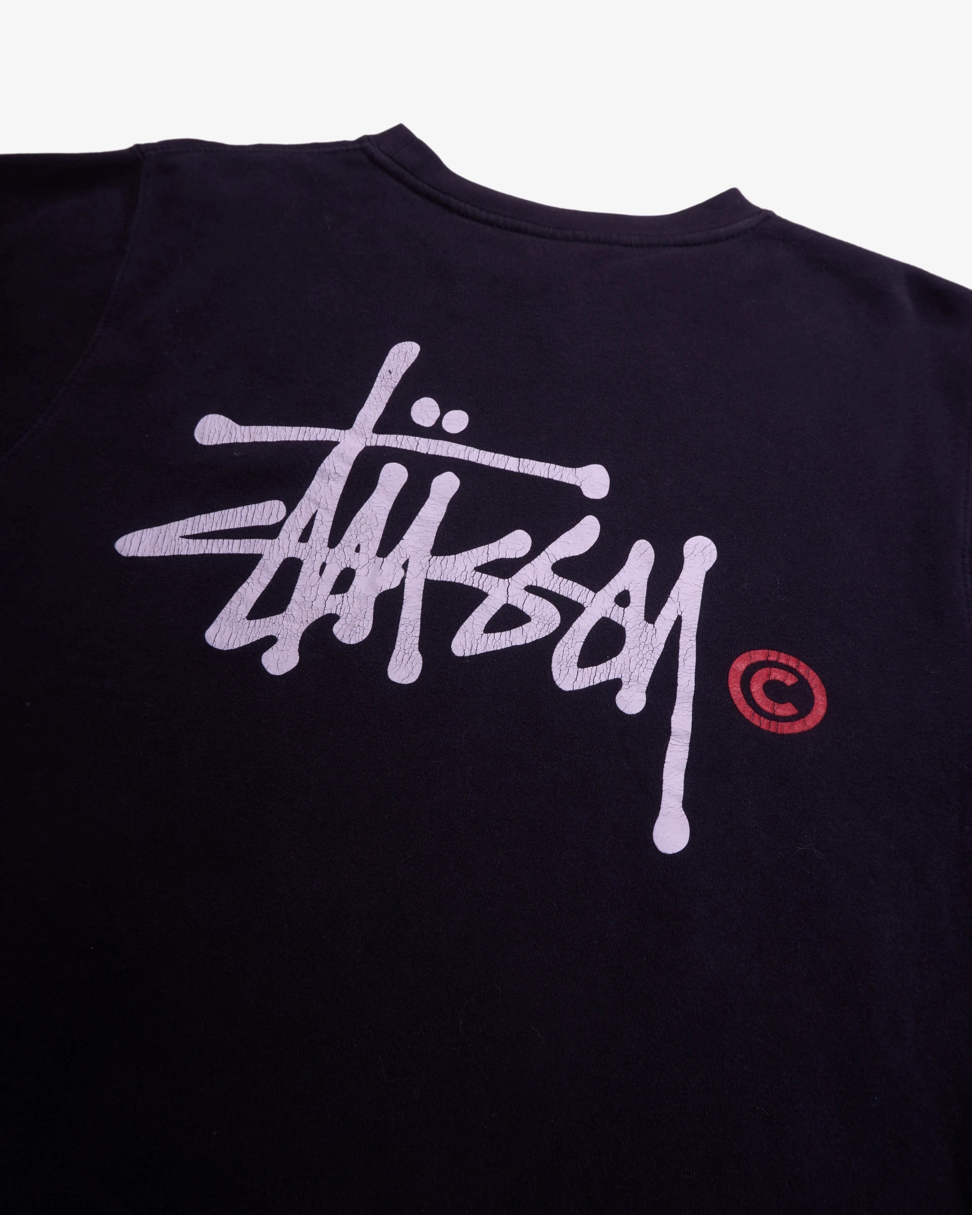 Stüssy Black Crewneck Sweater - L