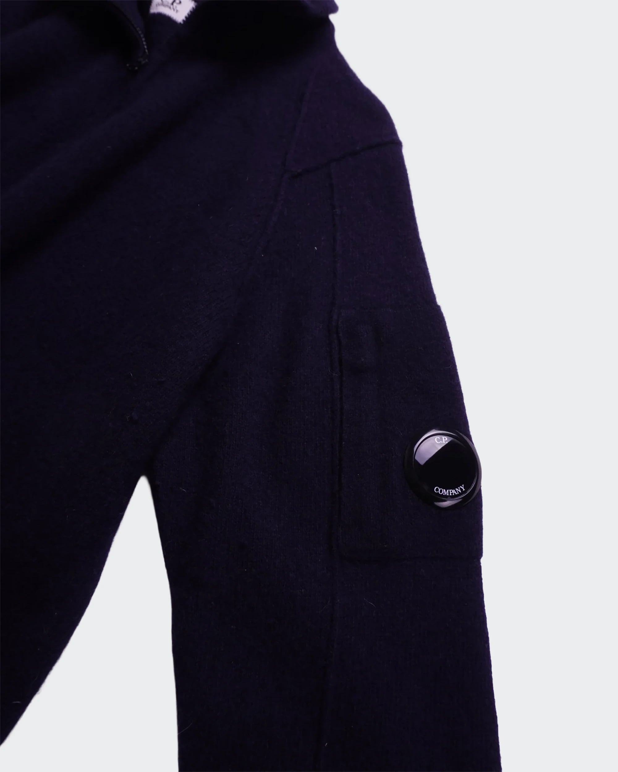 C.P. Company Navy Quarter-zip Sweater - L