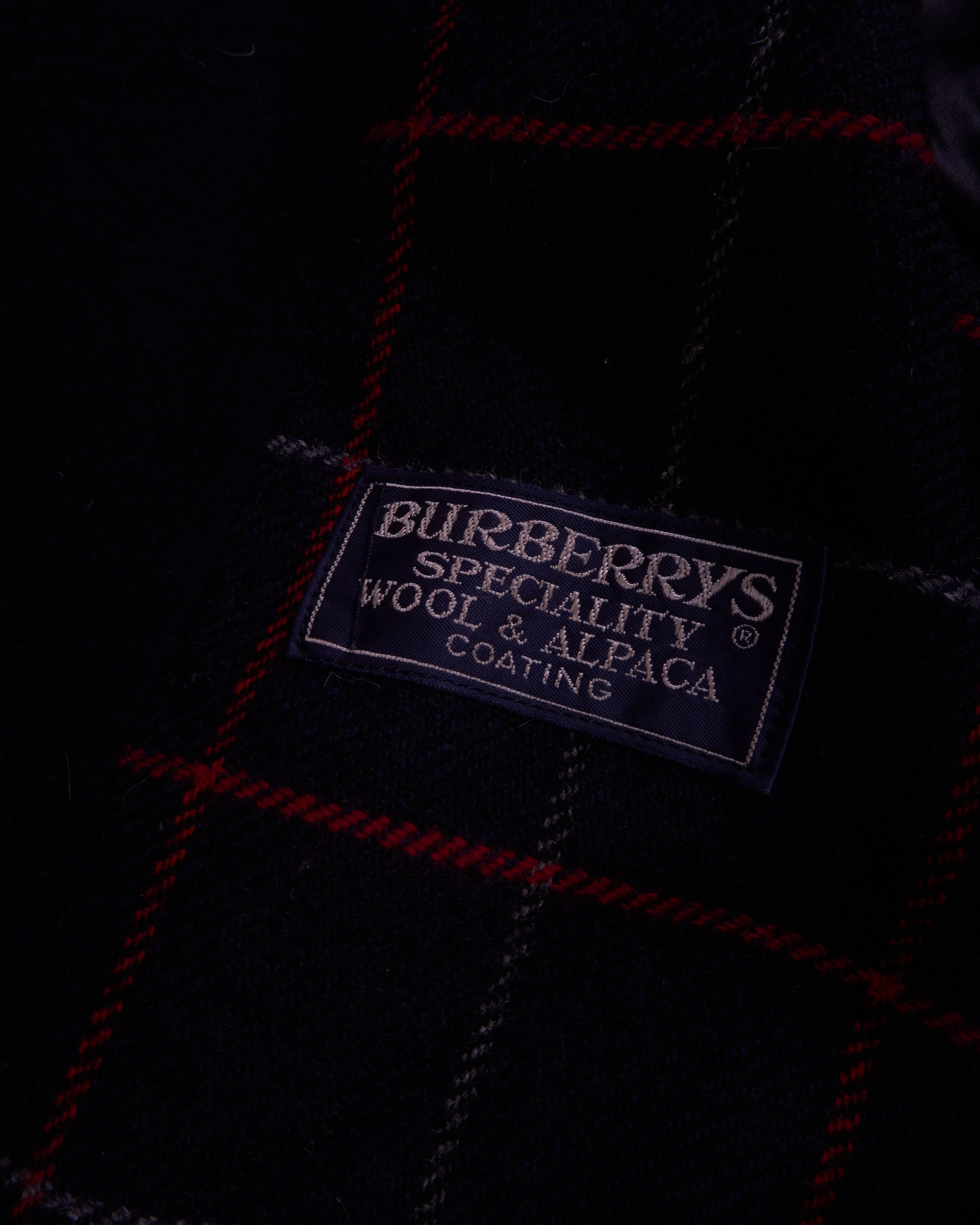 Burberry Navy Overcoat - L