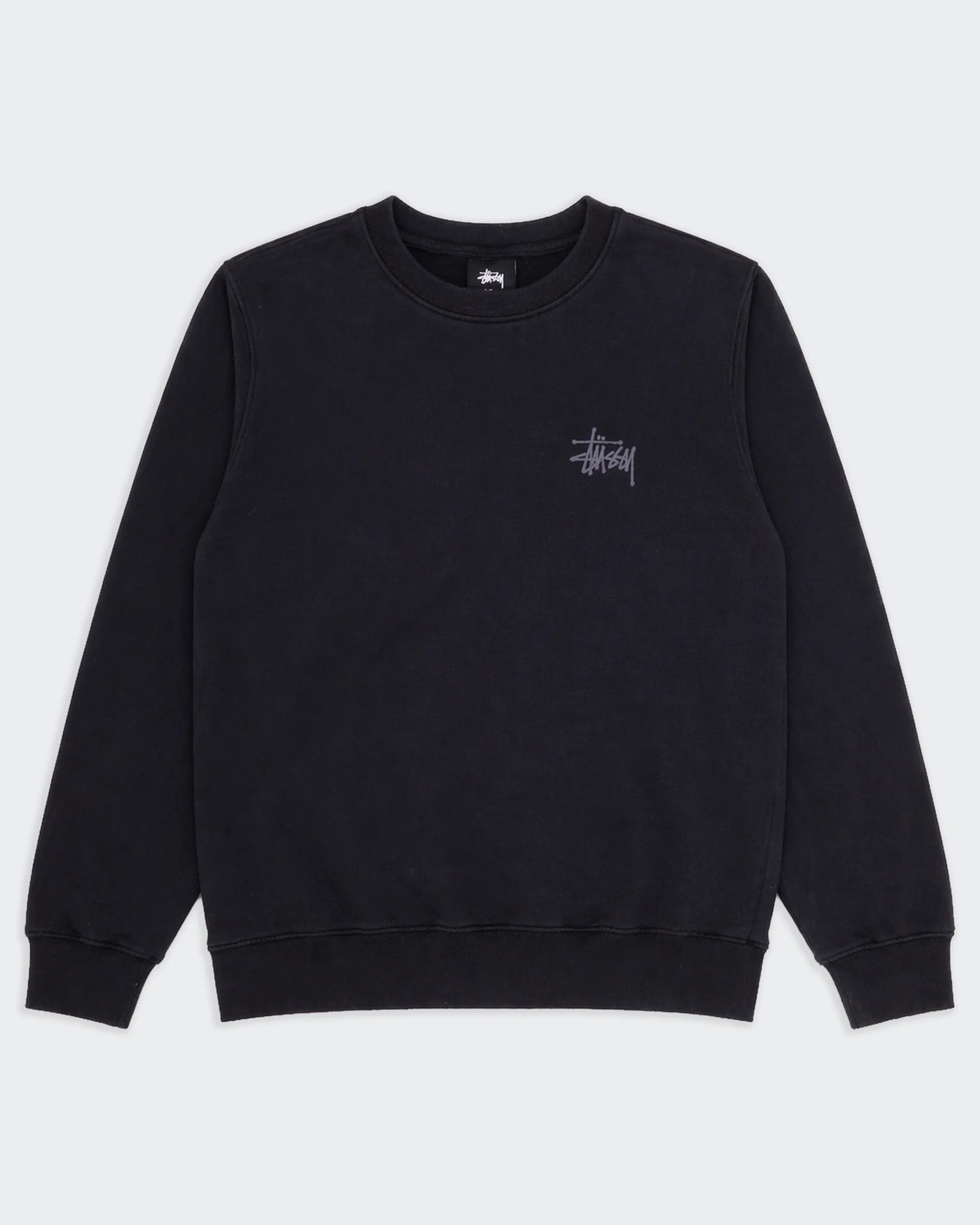 Stüssy Black Crewneck Sweater - M