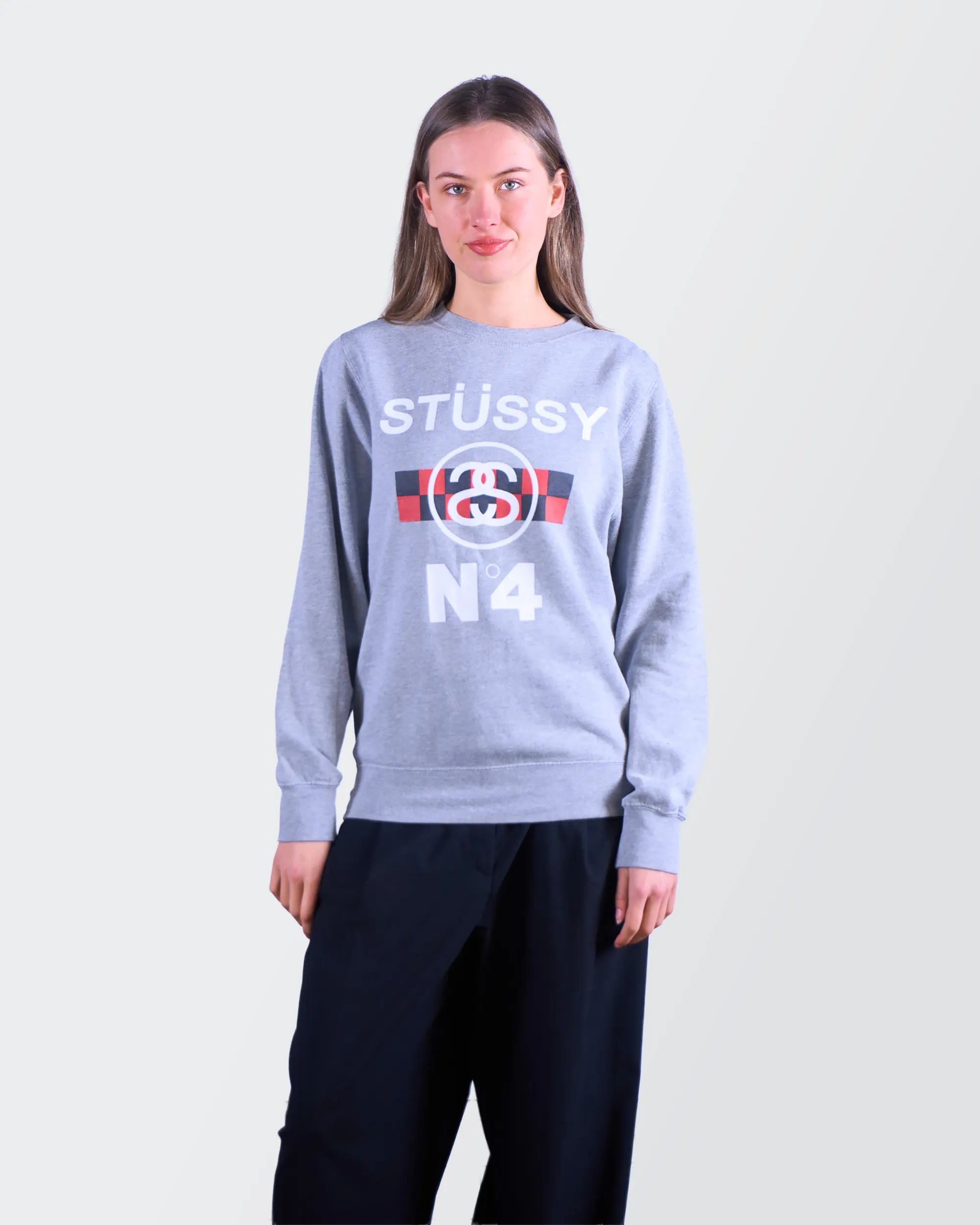 Stüssy Grey Long Sleeve T-shirt - S